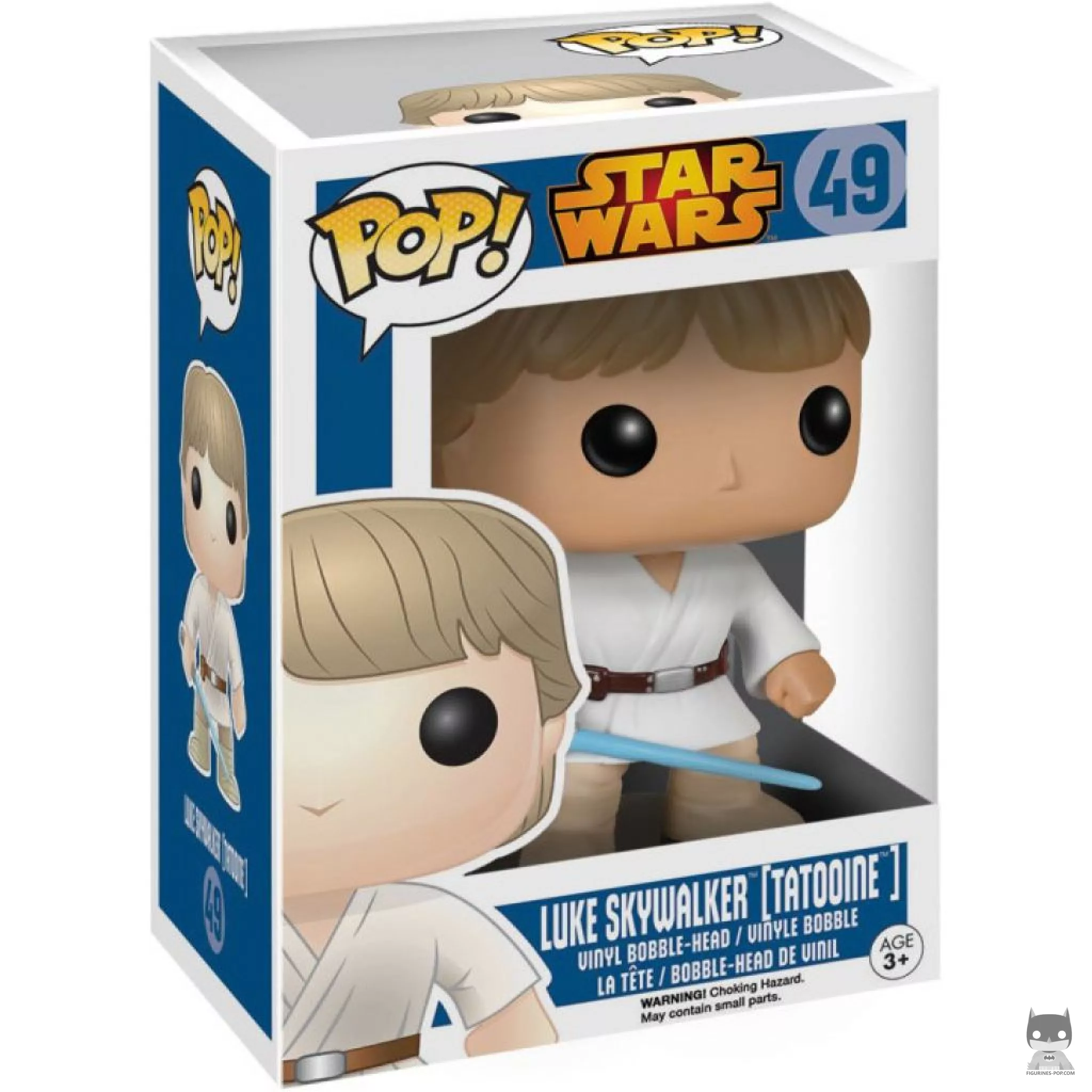 Figurine Funko POP Luke Skywalker sur Tatooine avec boîte