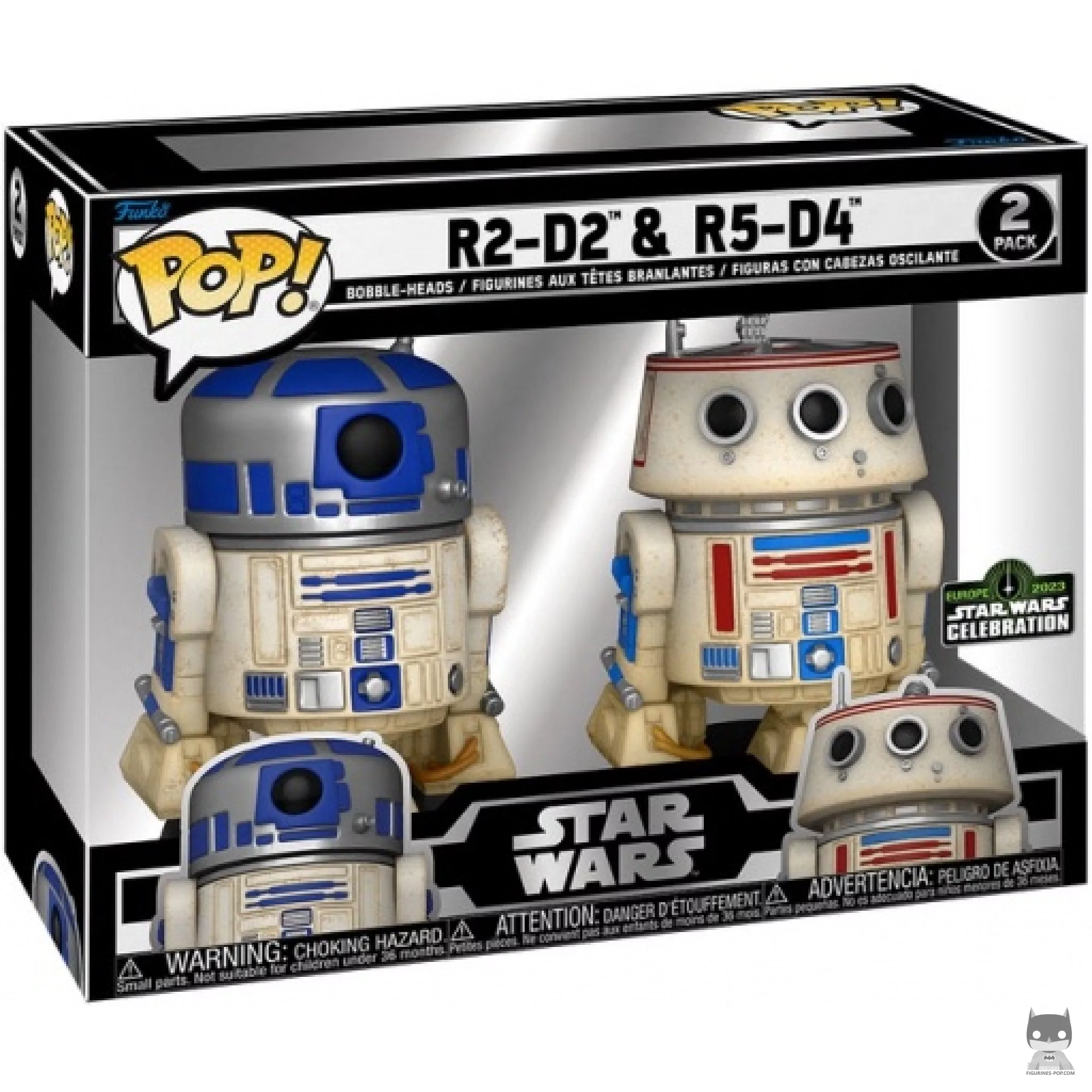 Figurine Funko POP R2D2 & R5D4 avec boîte