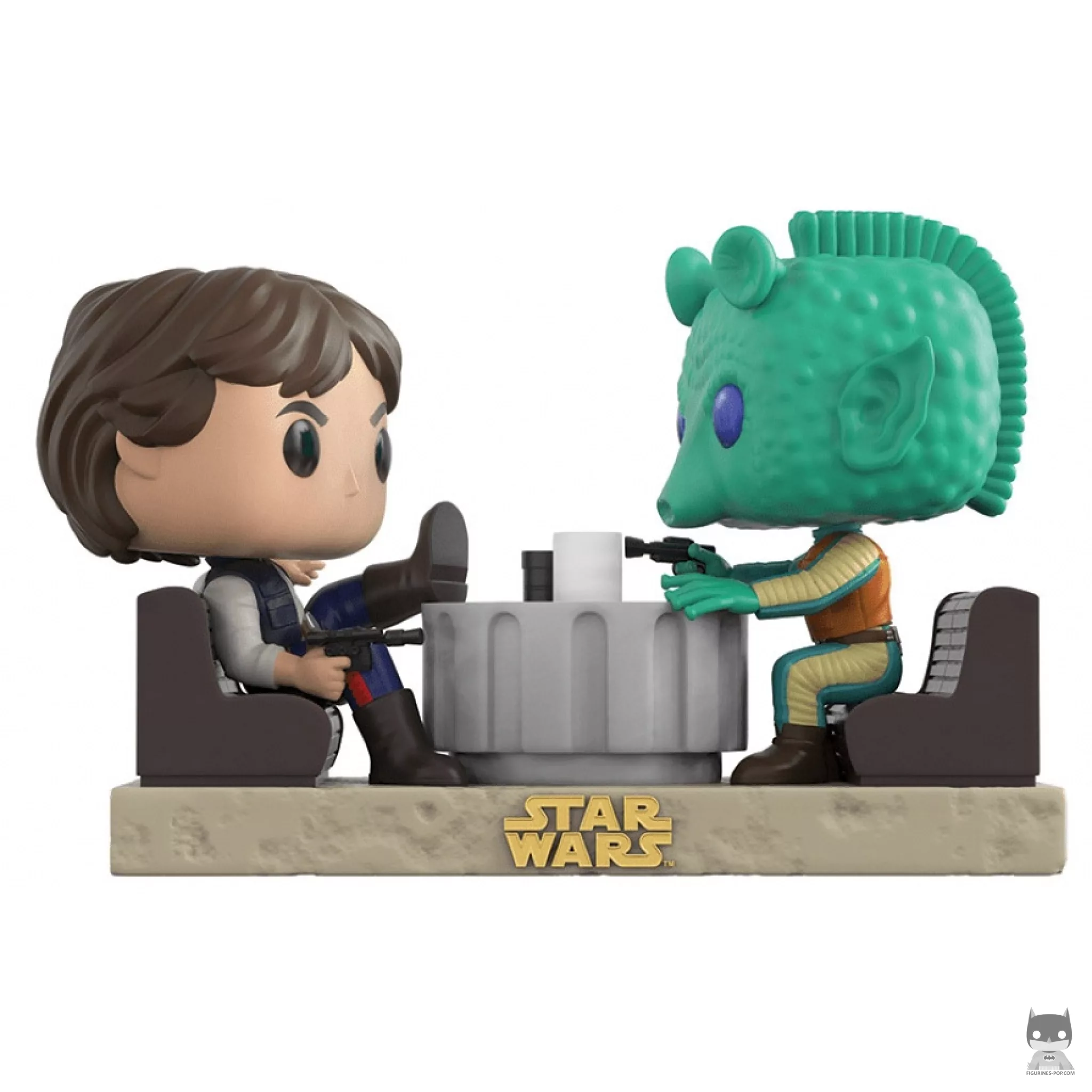 Figurine Funko POP Face à Face Han Solo & Greedo Cantina (Star Wars : Episode IV, Un nouvel espoir)