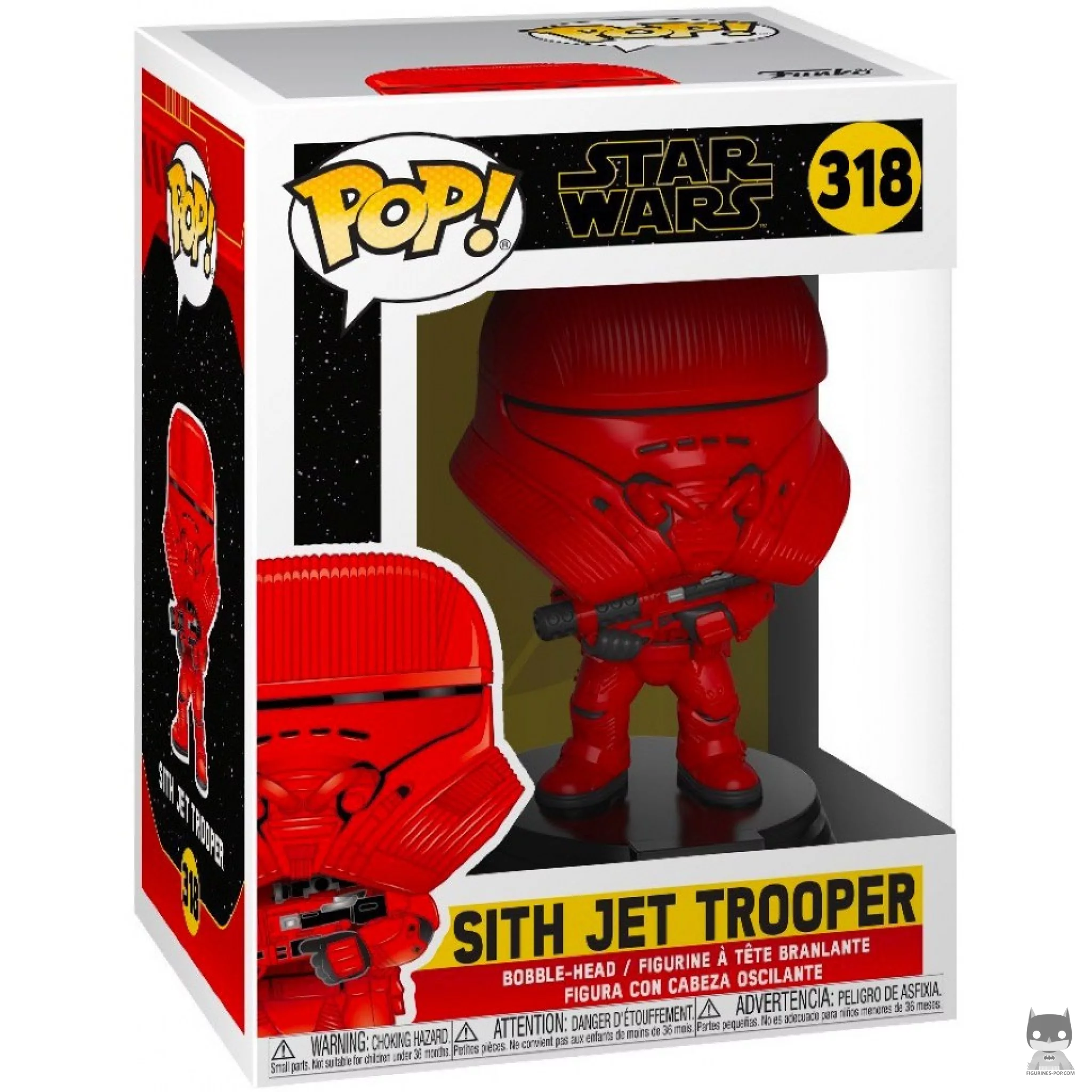 Figurine Funko POP Sith Jet Trooper (Rouge) avec boîte