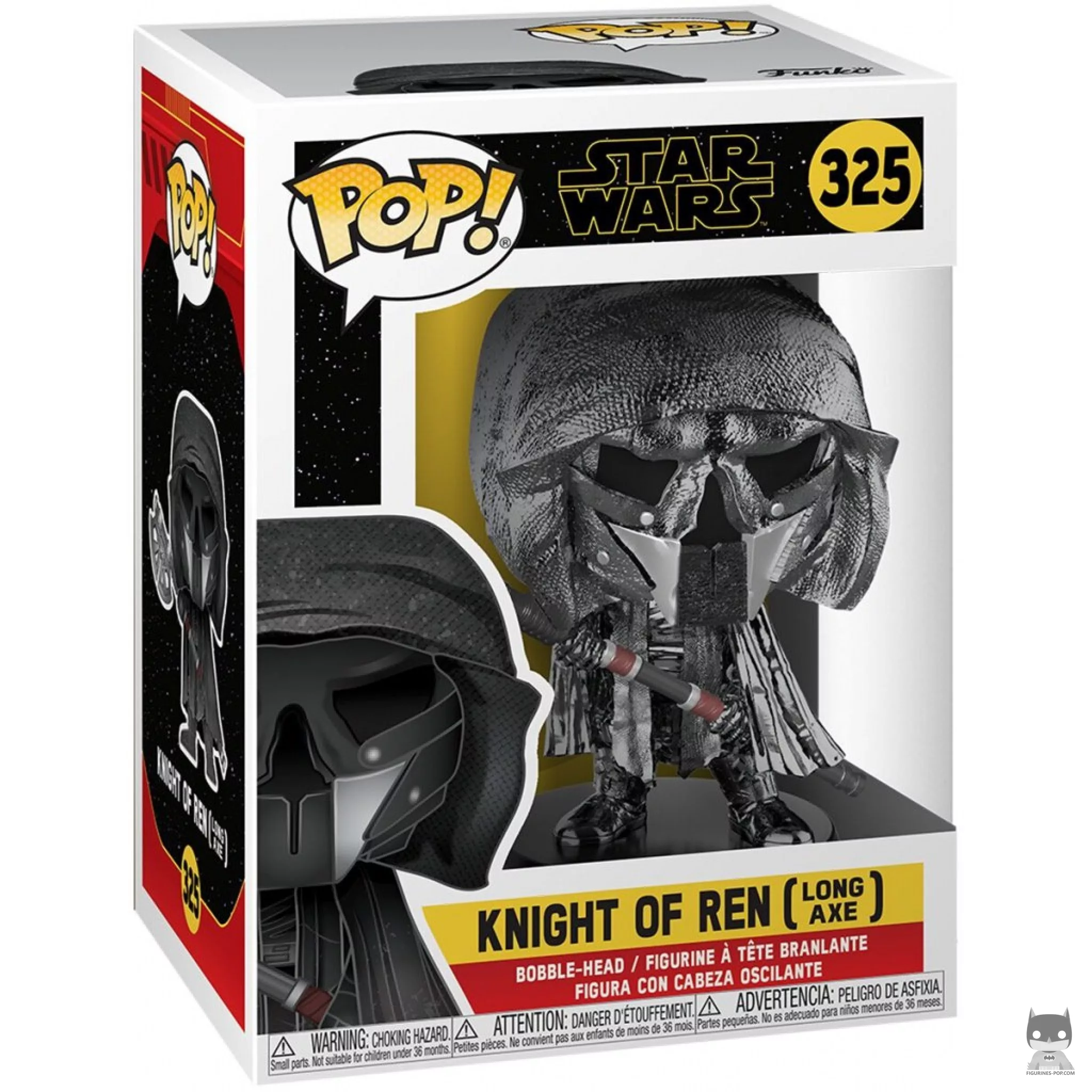 Figurine Funko POP Chevalier de Ren Long Axe (Hematite Chrome) avec boîte