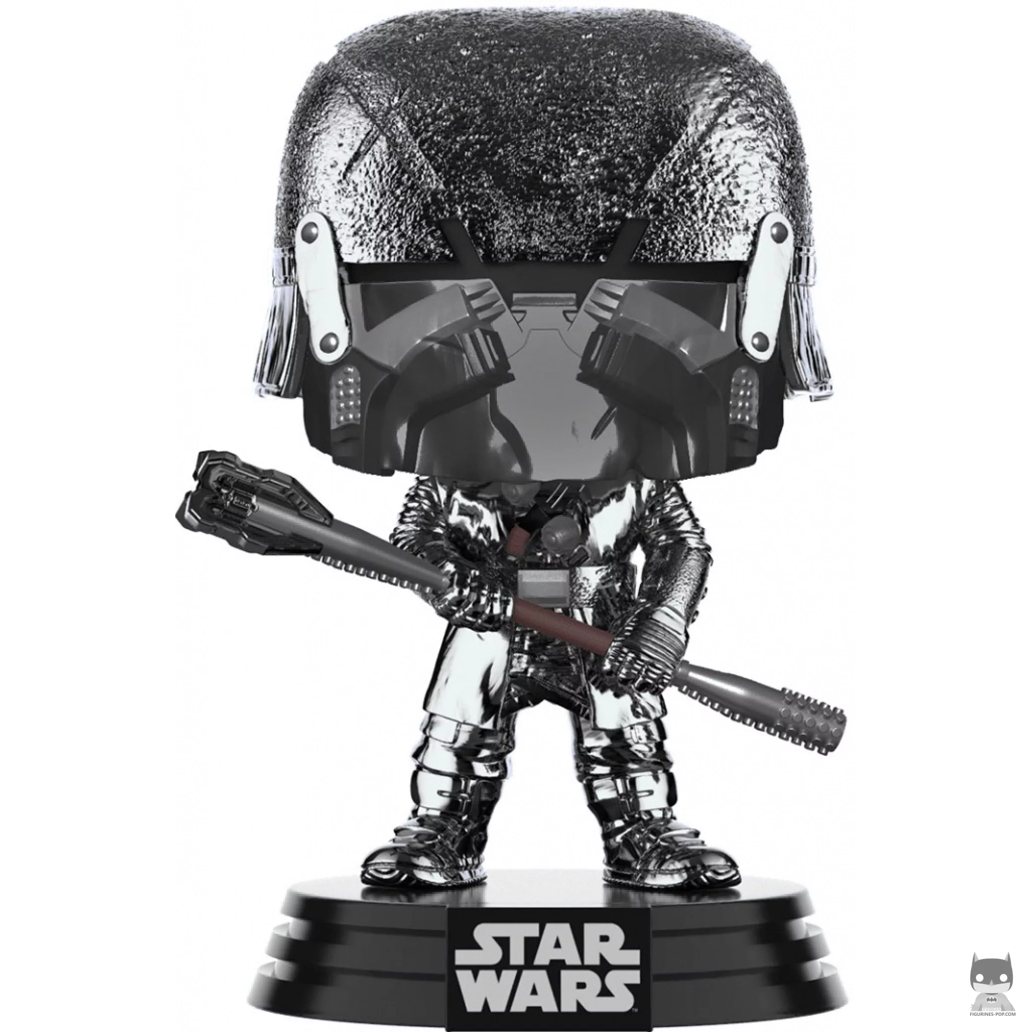 Figurine Funko POP Chevalier de Ren War Club (Hematite Chrome) (Star Wars Episode IX, L'Ascension de Skywalker)