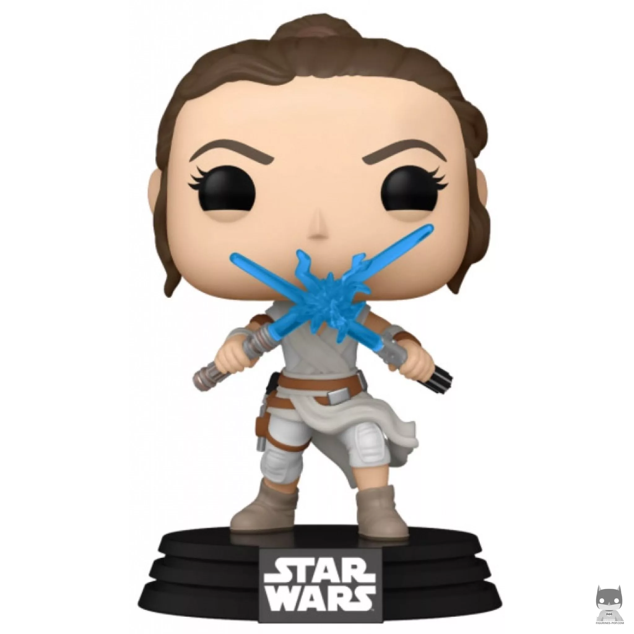 Figurine Funko POP Rey avec Deux Sabres Laser (Star Wars Episode IX, L'Ascension de Skywalker)