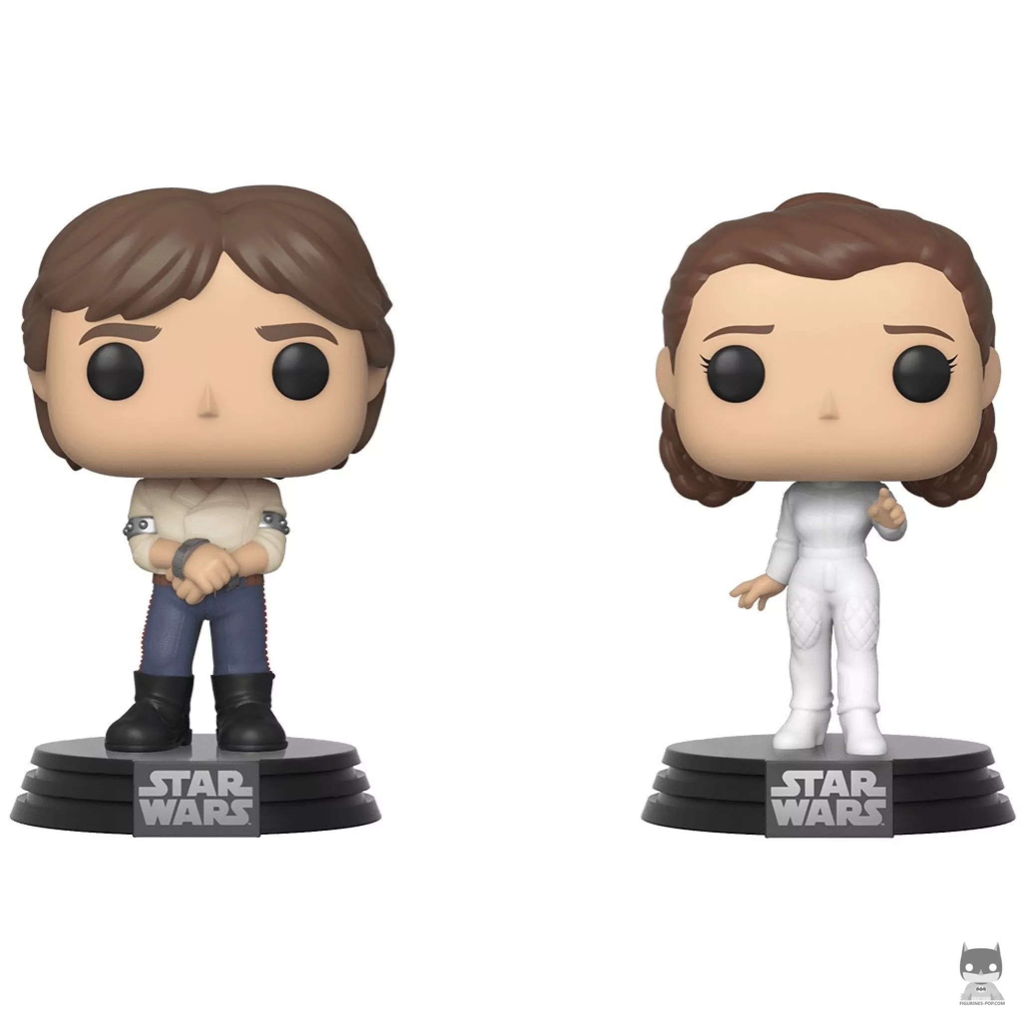 Figurine Funko POP Han Solo & Princesse Leia (Star Wars : Episode V, L'Empire contre-attaque)