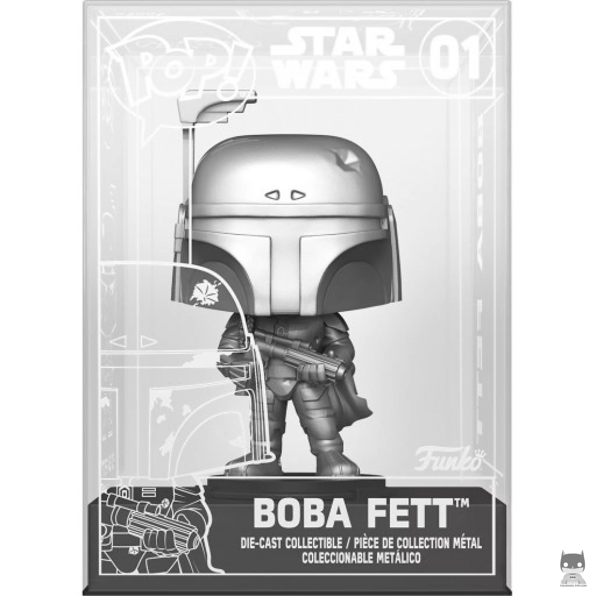 Figurine Funko POP Boba Fett (Chase & Metallic) (Star Wars : Episode V, L'Empire contre-attaque)