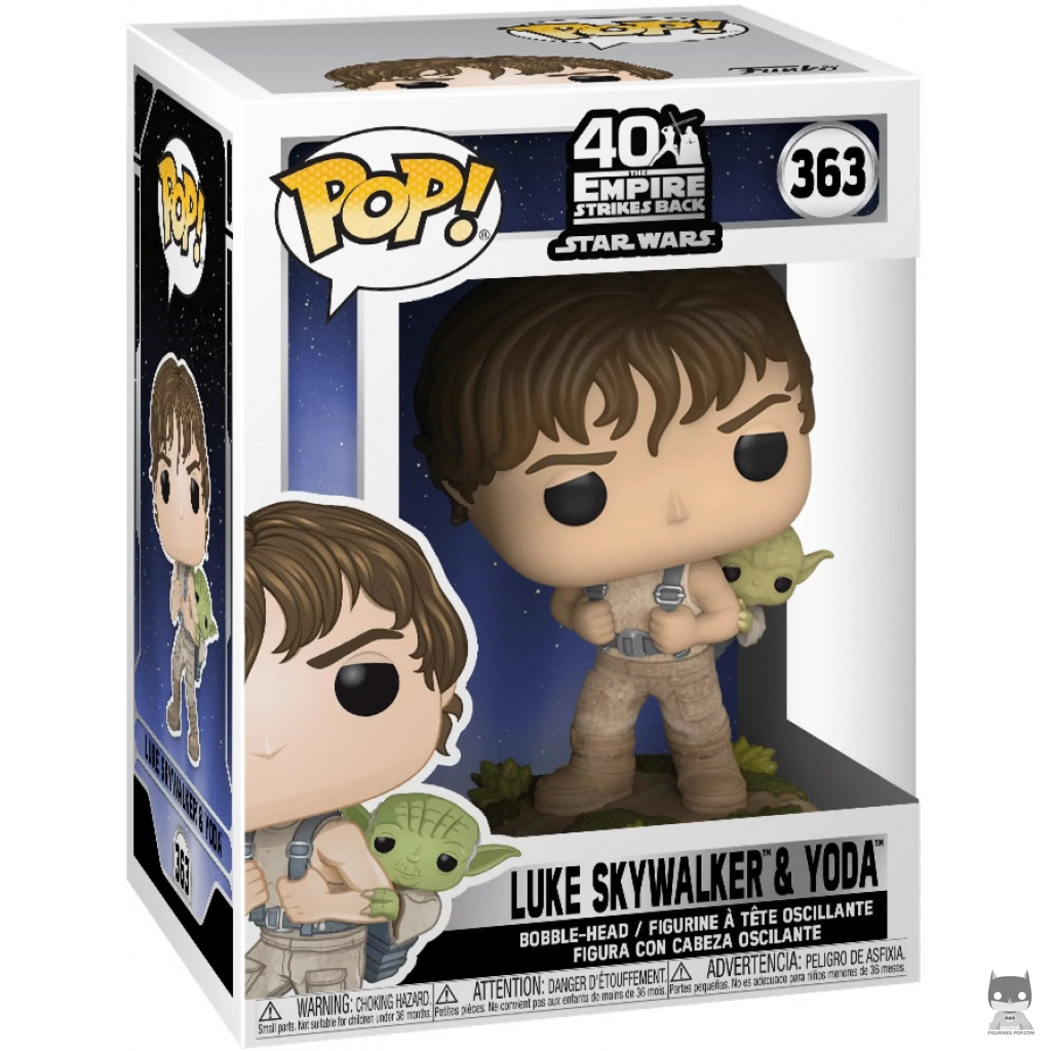 Figurine Funko POP Luke Skywalker & Yoda avec boîte