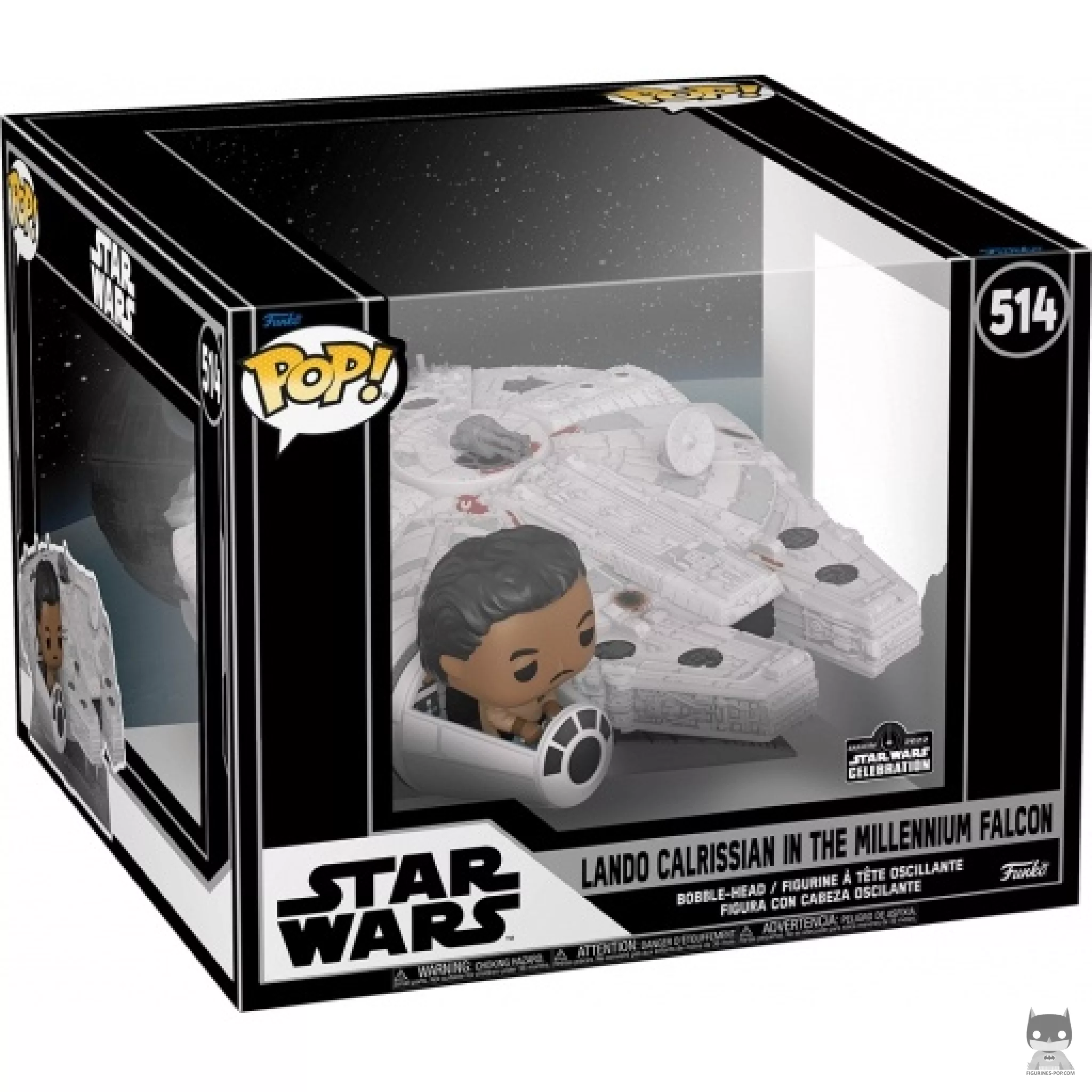 Figurine Funko POP Lando Calrissian dans le Faucon Millenium avec boîte