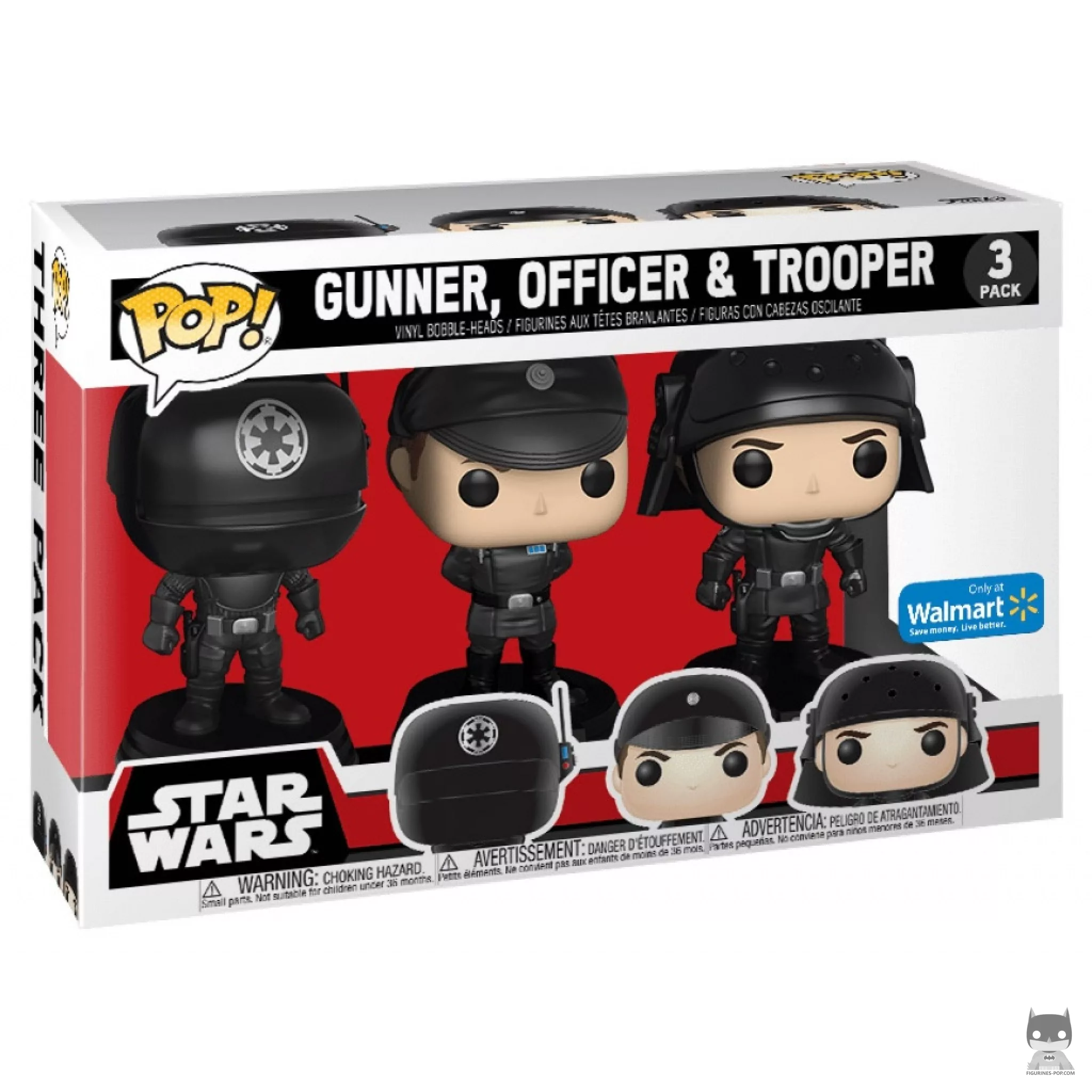 Figurine Funko POP Gunner, Officer & Trooper avec boîte