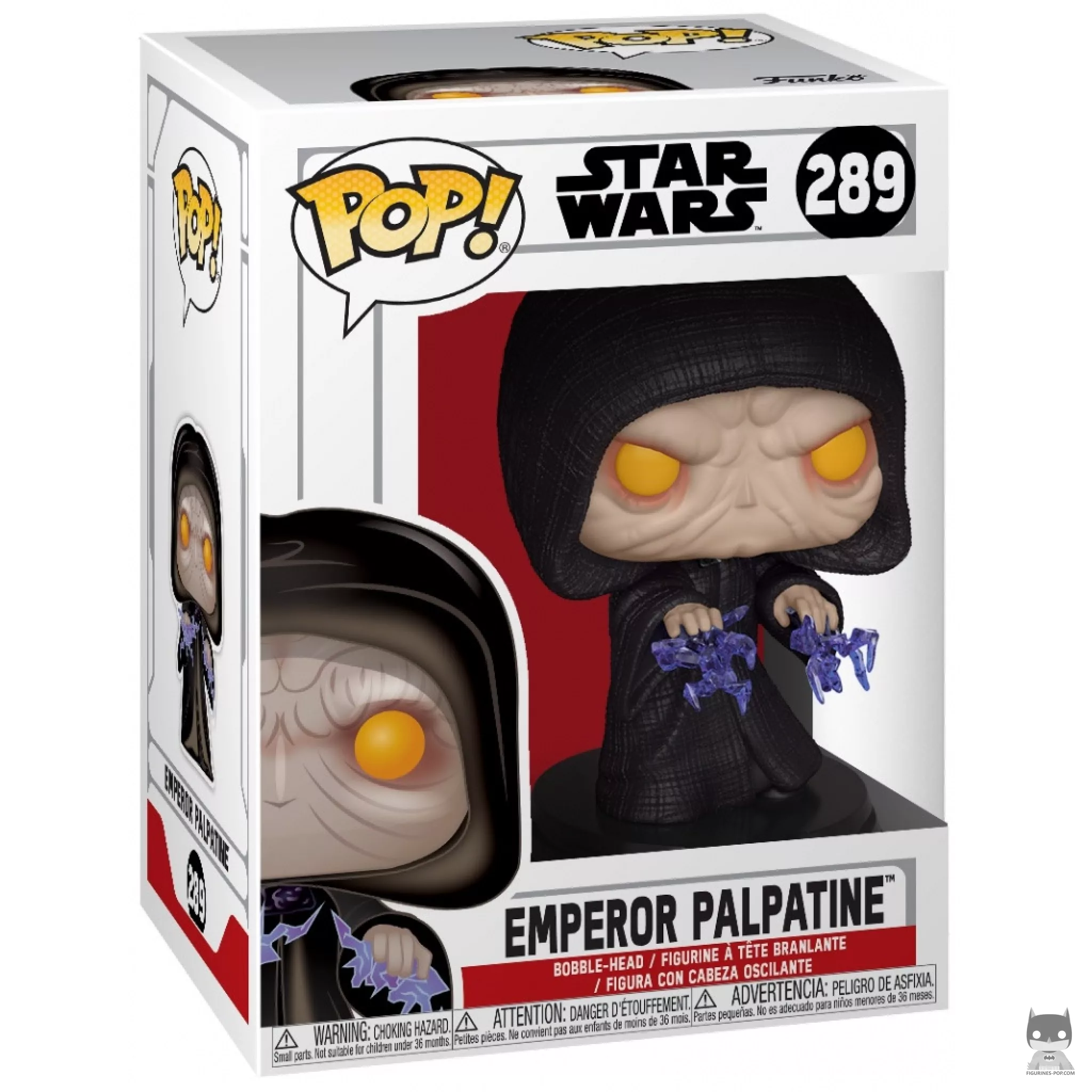 Figurine Funko POP Empereur Palpatine Charge Electrique avec boîte