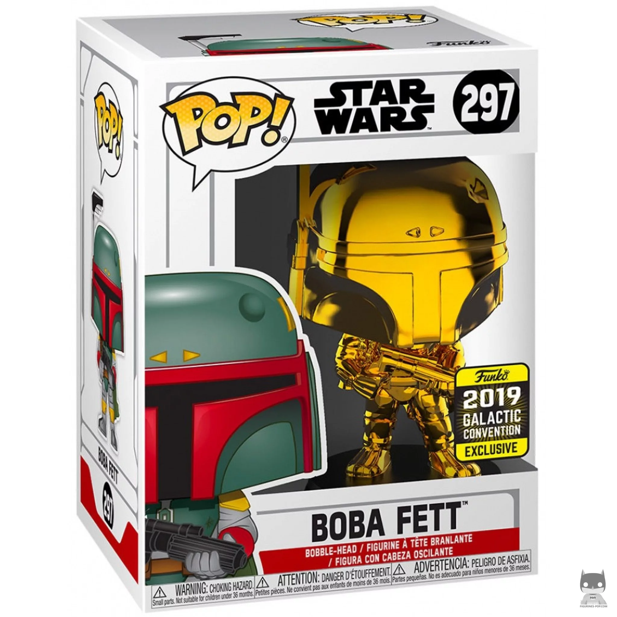 Figurine Funko POP Boba Fett (Doré) avec boîte
