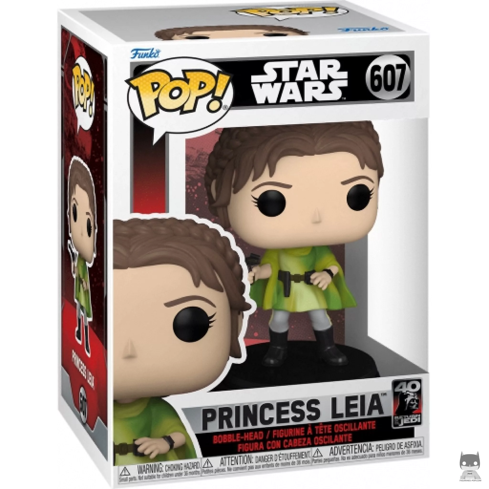 Figurine Funko POP Princesse Leia avec boîte