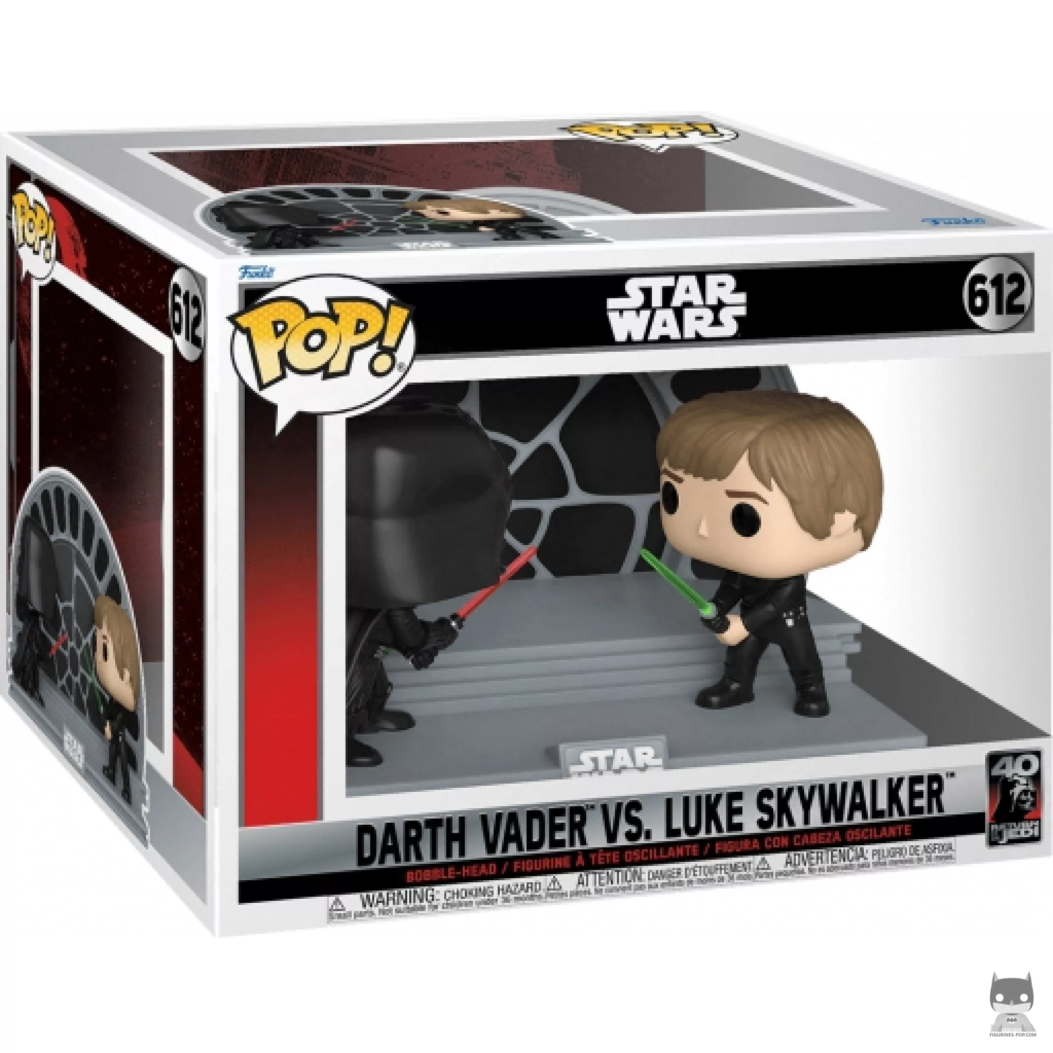Figurine Funko POP Darth Vader vs. Luke Skywalker avec boîte