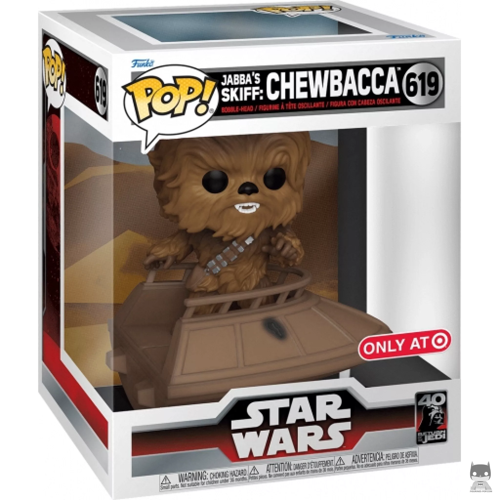 Figurine Funko POP Jabba's Skiff : Chewbacca avec boîte