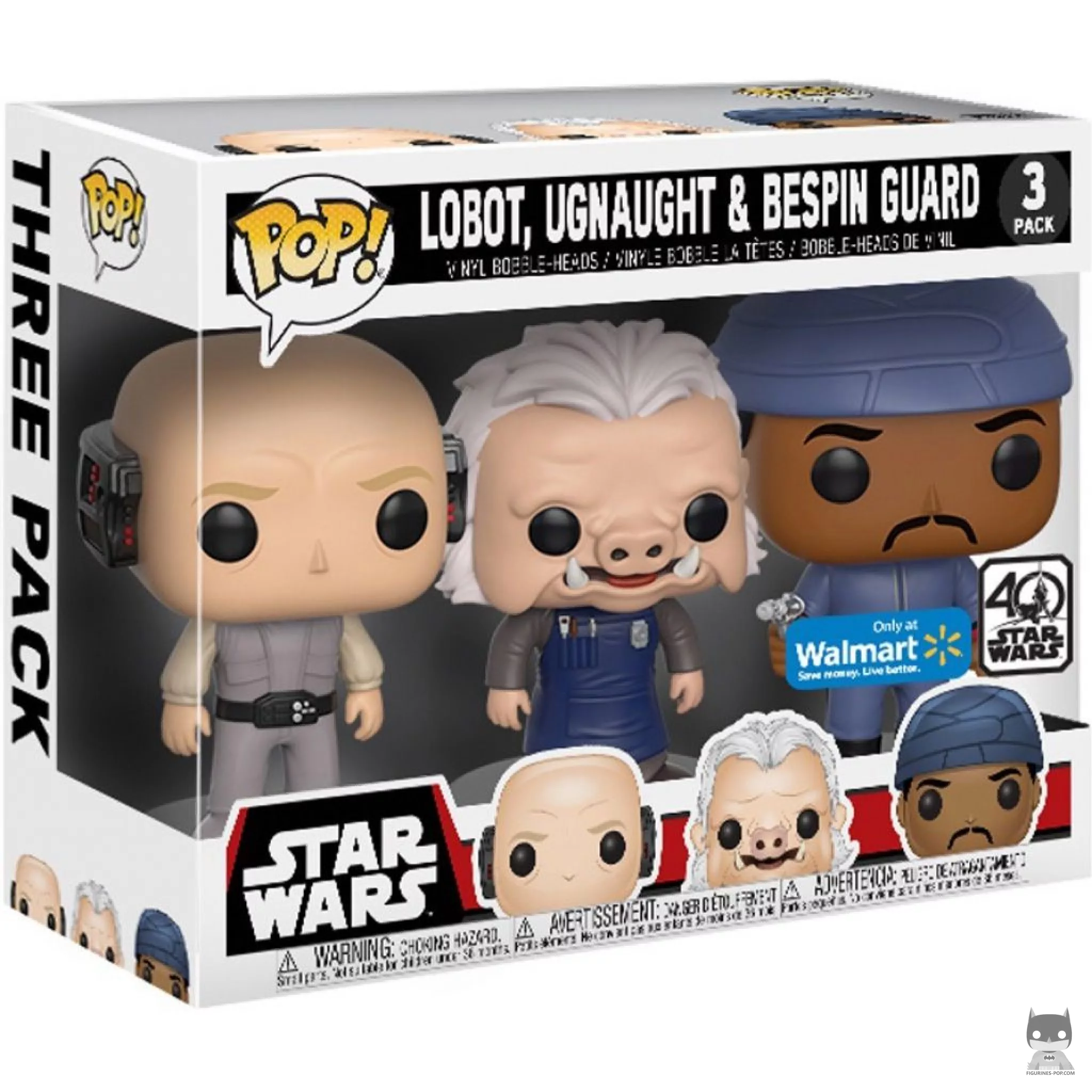 Figurine Funko POP Lobot, Ugnaught & Garde Bespin avec boîte