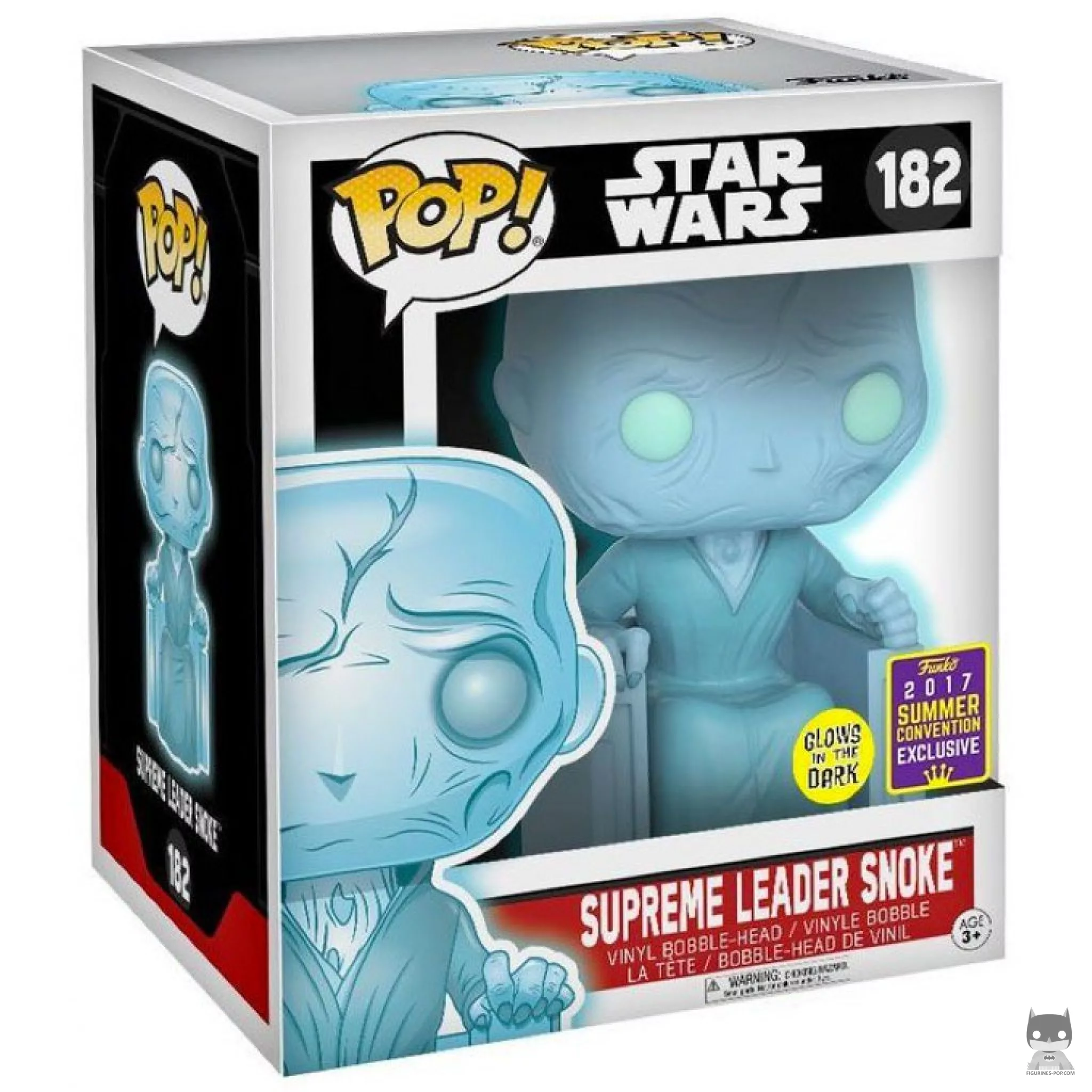 Figurine Funko POP Hologramme du Suprême Leader Snoke avec boîte