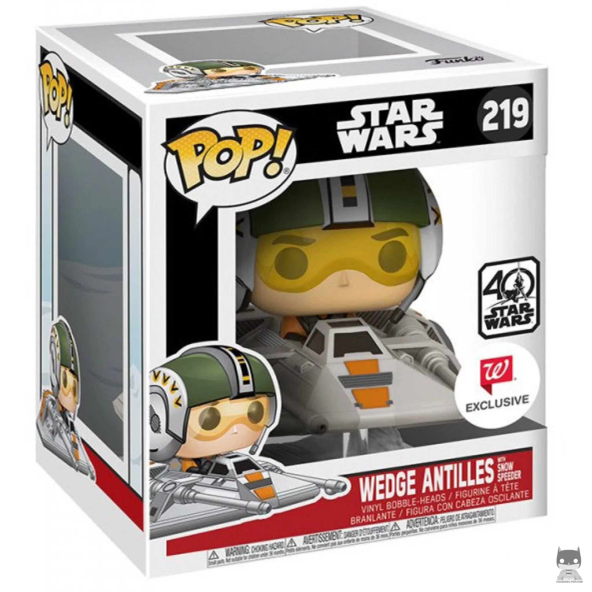 Figurine Funko POP Wedge Antilles dans Snow Speeder avec boîte