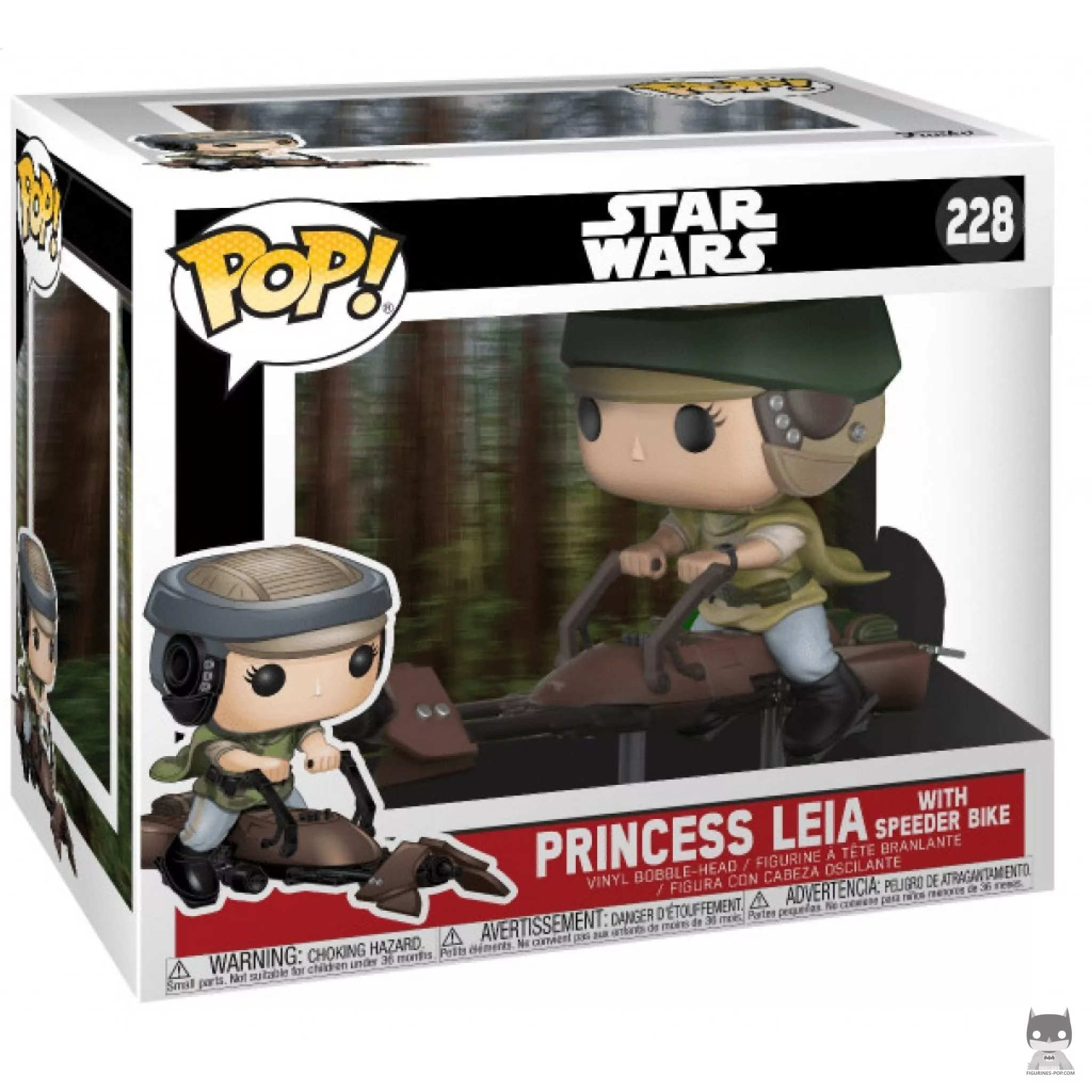 Figurine Funko POP Princess Leia avec Moto Speeder avec boîte