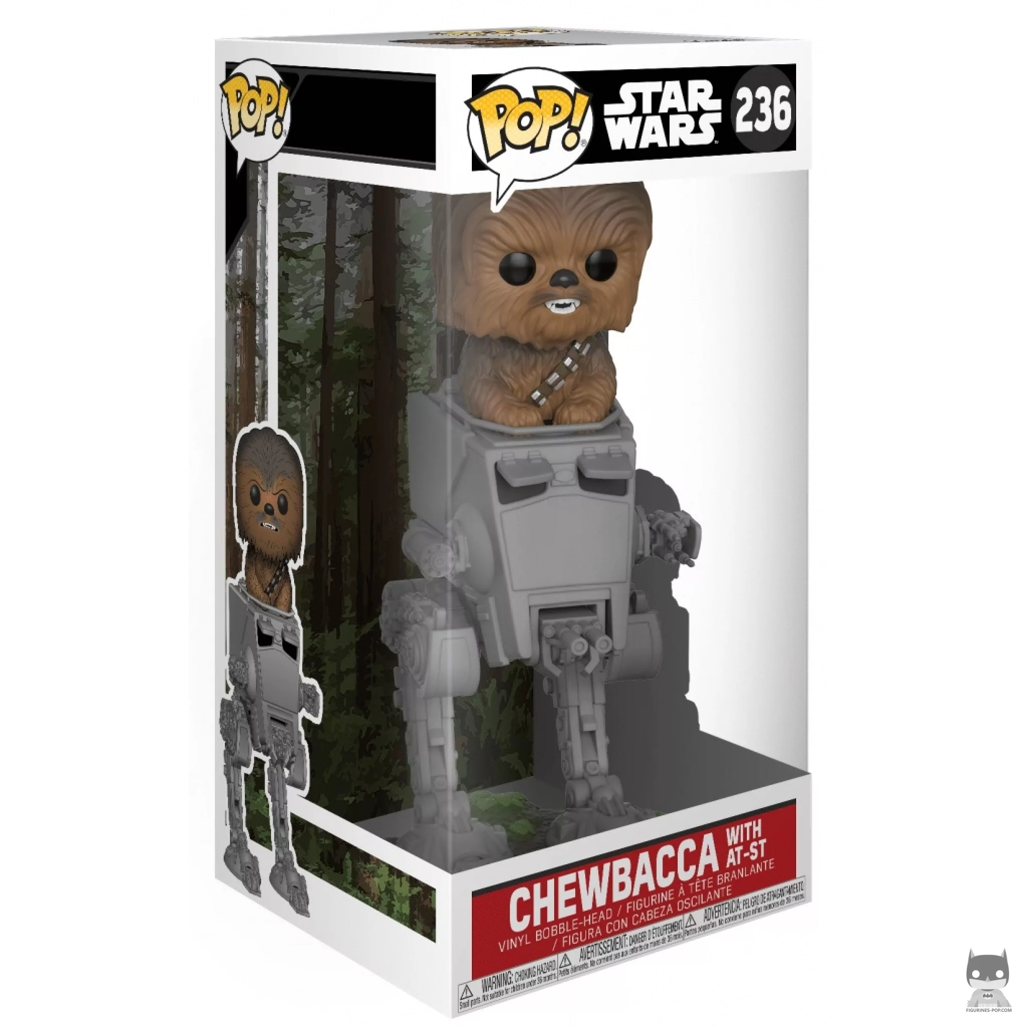 Figurine Funko POP Chewbacca avec AT-ST avec boîte