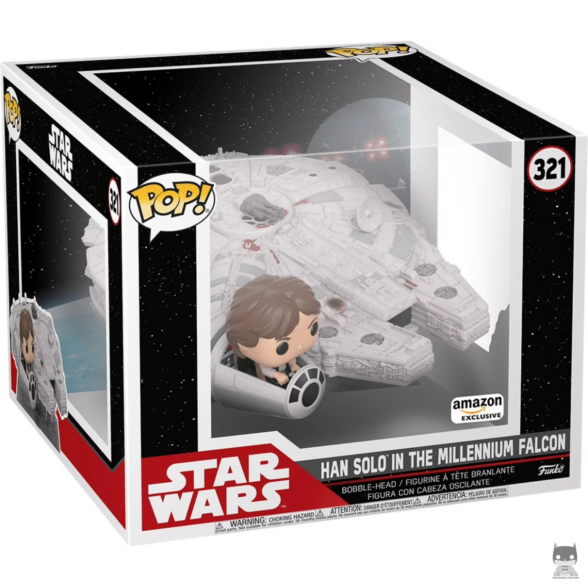 Figurine Funko POP Han Solo dans le Faucon Millennium (Supersized) avec boîte
