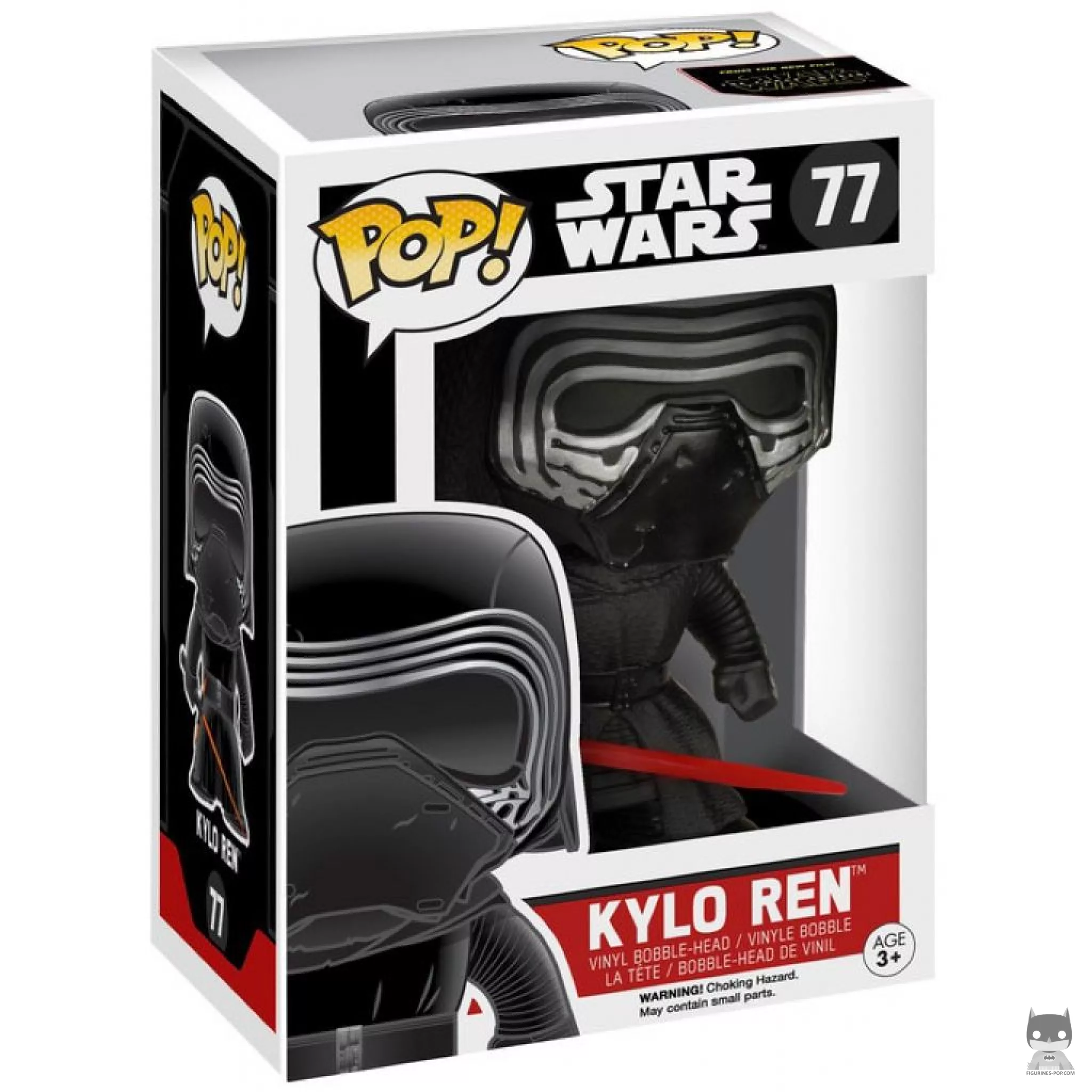 Figurine Funko POP Kylo Ren sans Capuche avec boîte