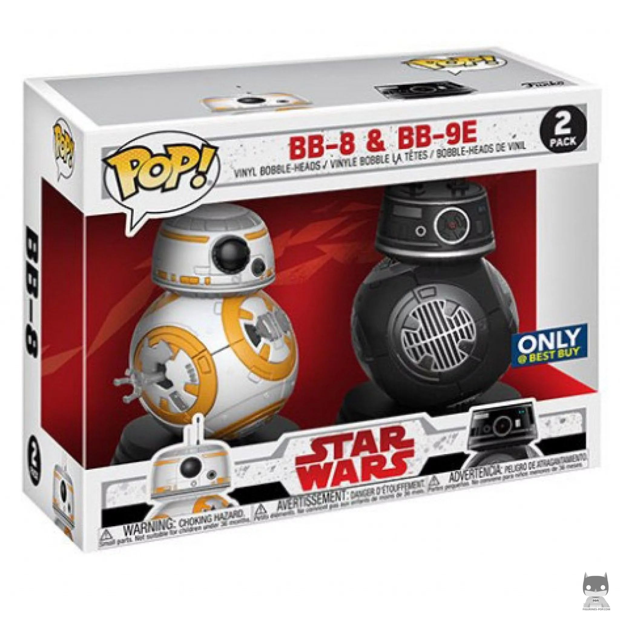 Figurine Funko POP BB-8 & BB-9E avec boîte