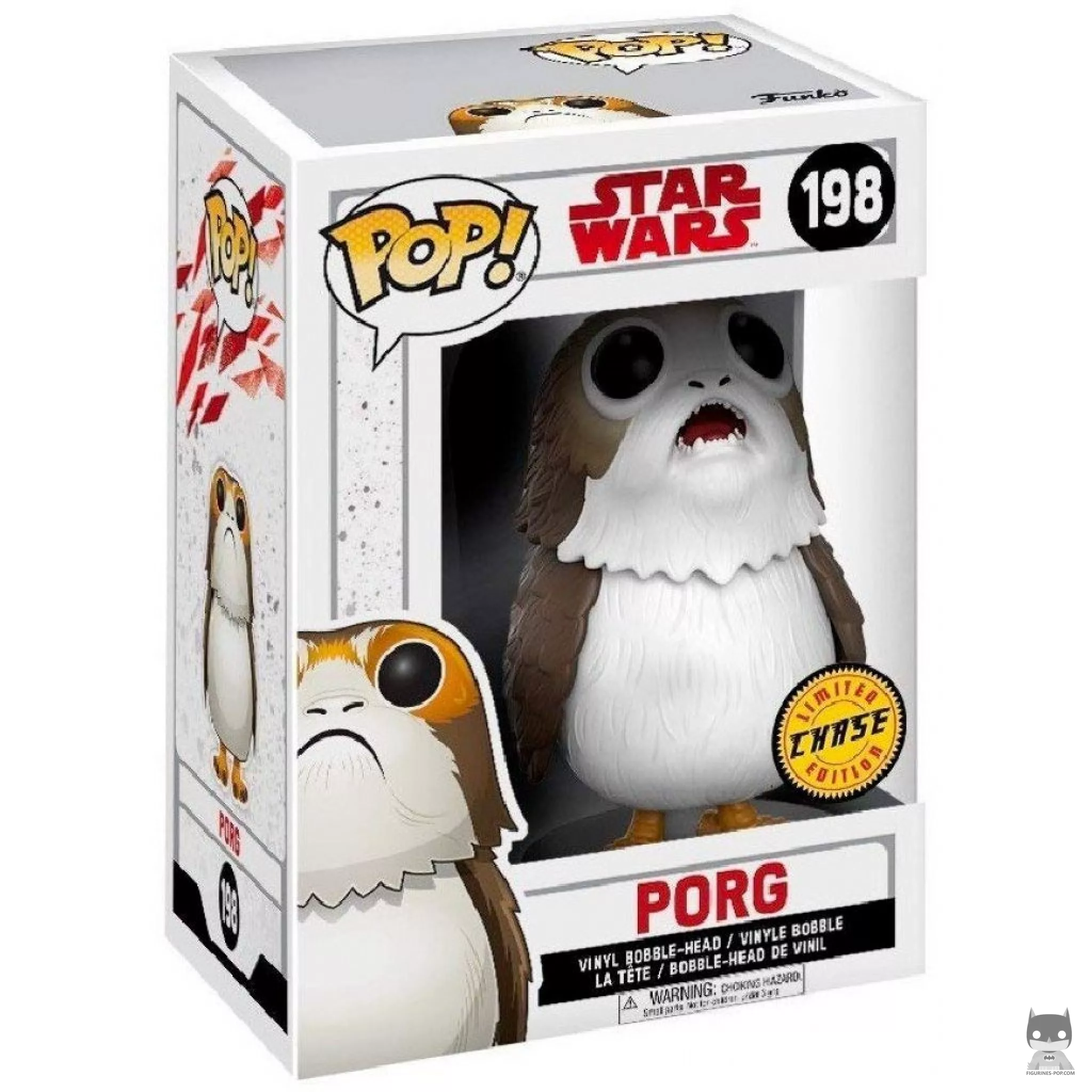 Figurine Funko POP Porg Bouche Ouverte (Chase) avec boîte