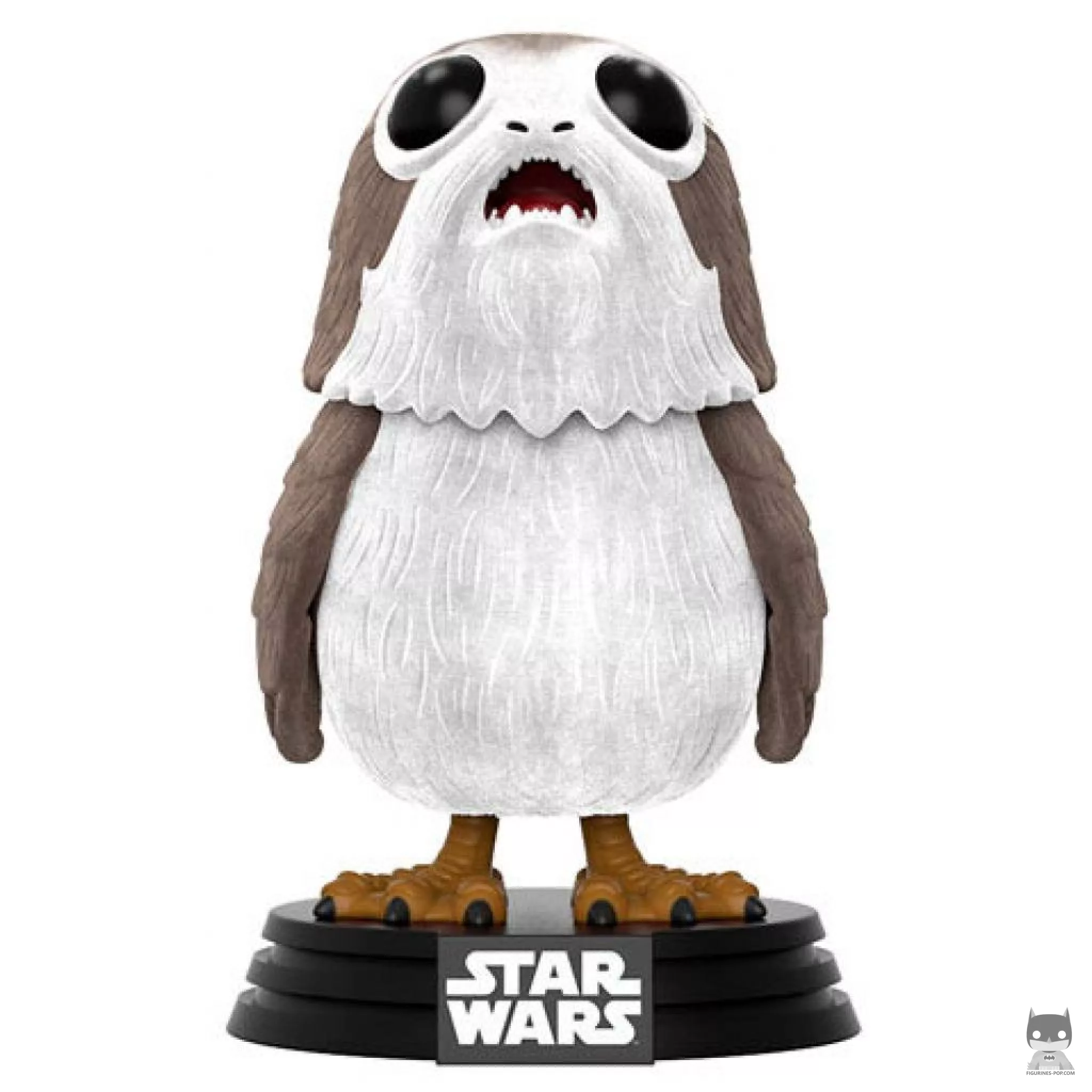 Figurine Funko POP Porg Bouche Ouverte (Chase & Flocked) (Star Wars : Episode VIII, Les Derniers Jedi)
