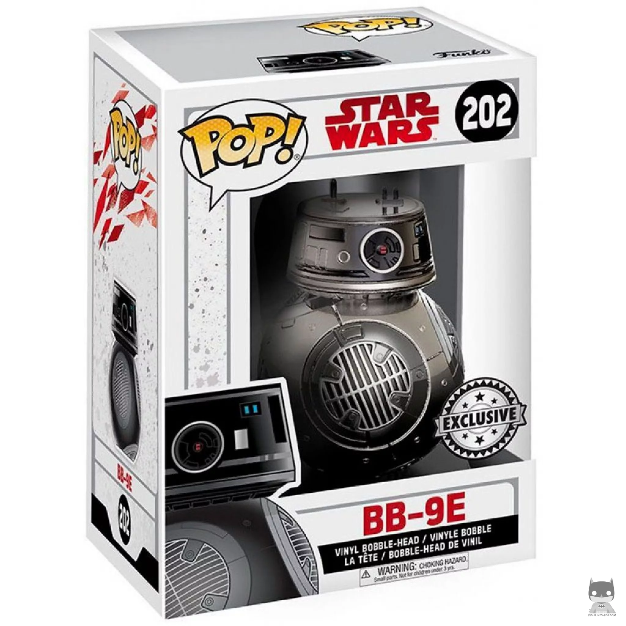 Figurine Funko POP BB-9E (Chrome) avec boîte