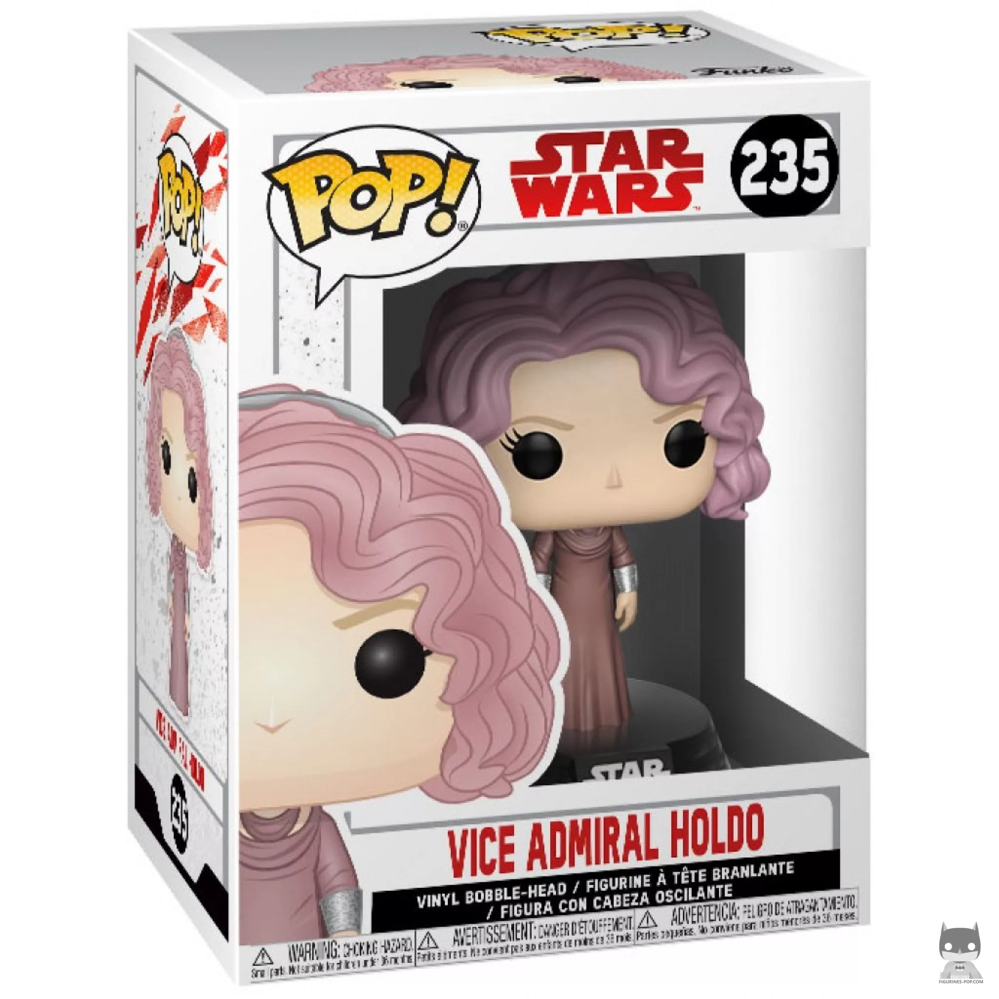Figurine Funko POP Vice Amiral Holdo avec boîte