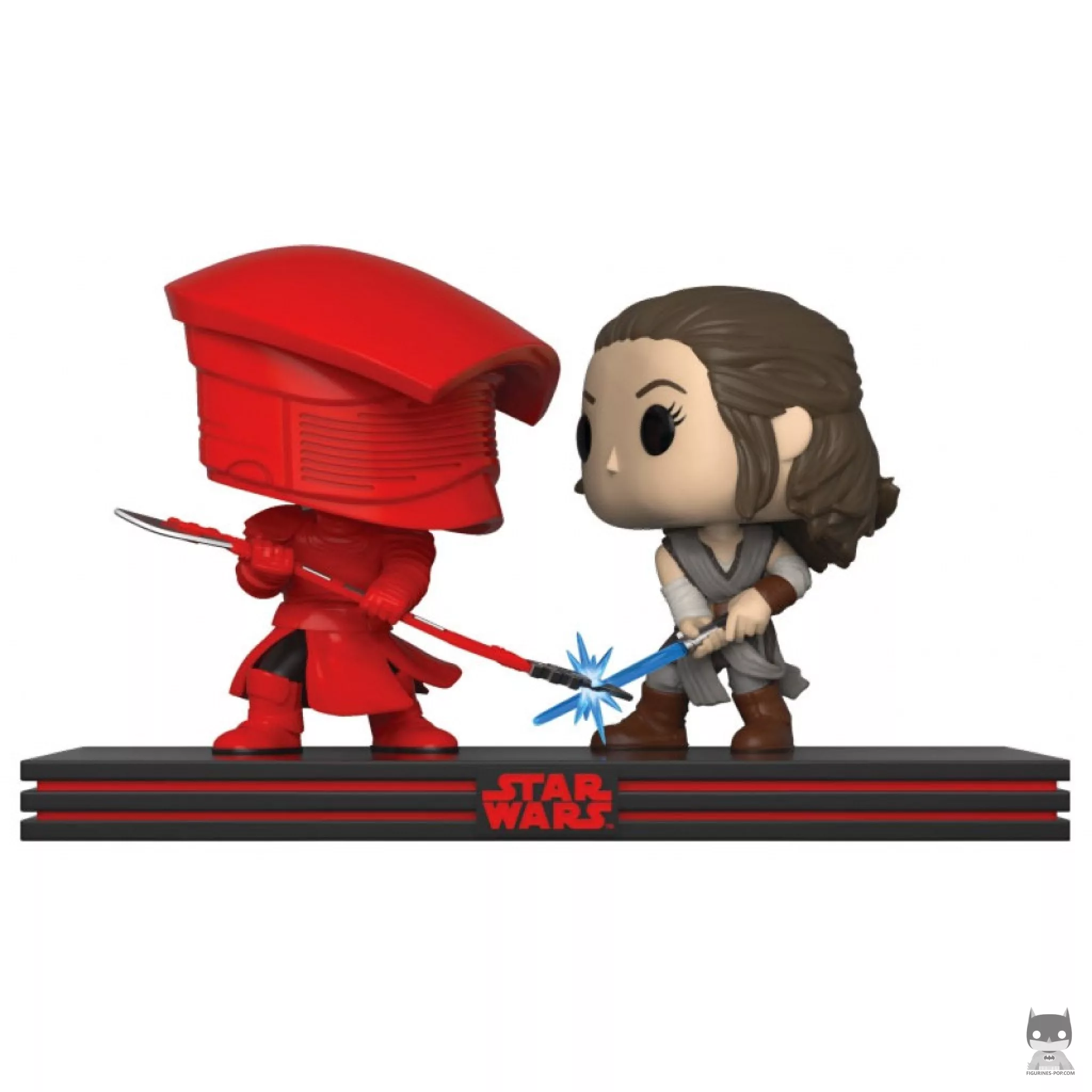 Figurine Funko POP Clash sur le Supremacy (Rey & Garde d'Elite Prétorien) (Star Wars : Episode VIII, Les Derniers Jedi)
