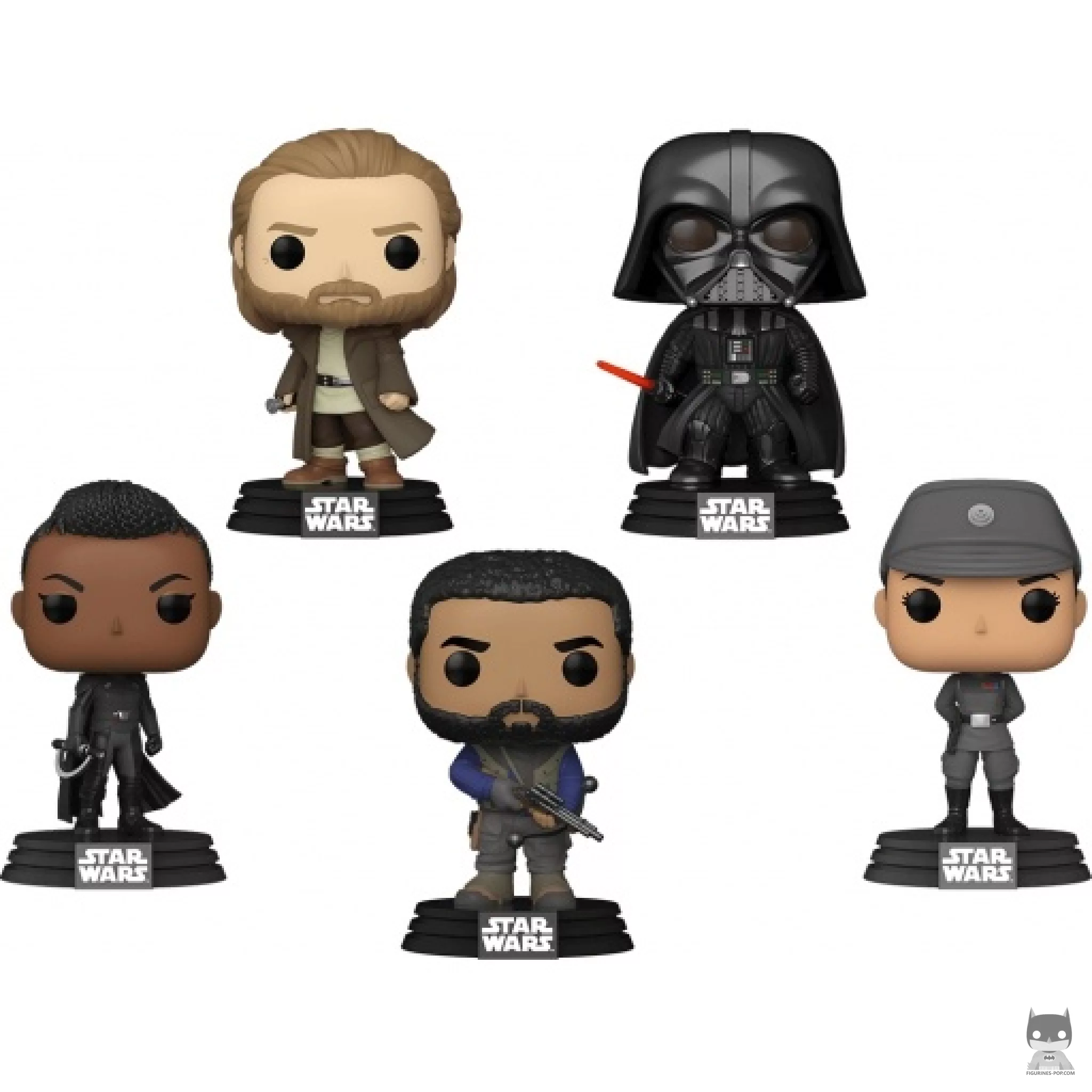 Figurine Funko POP Obi-Wan Kenobi, Dark Vador, Kawlan Rowken, Tala Durith & Reva (La Troisième Sœur) (Star Wars : Obi-Wan Kenobi)