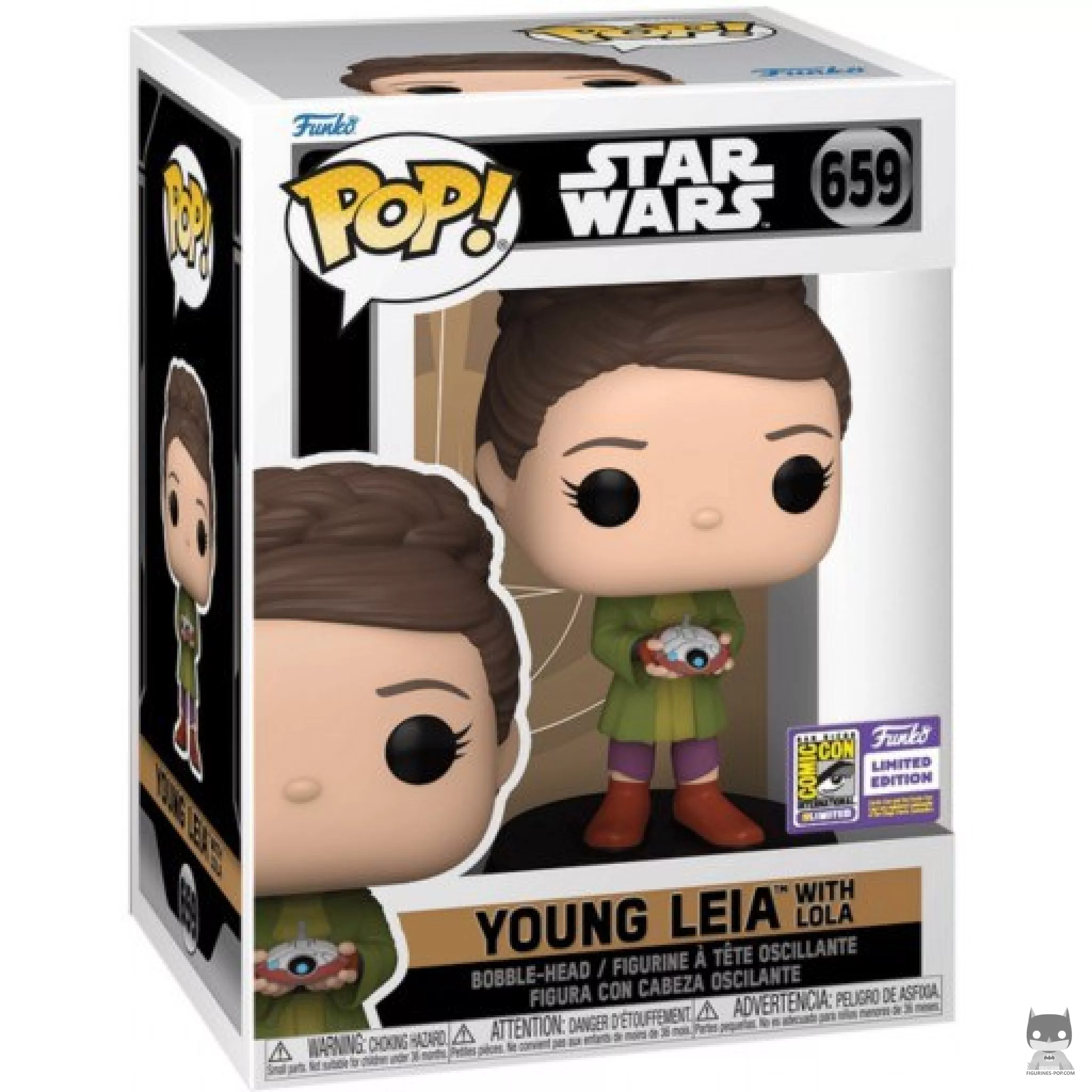 Figurine Funko POP Leia Jeune avec Lola avec boîte