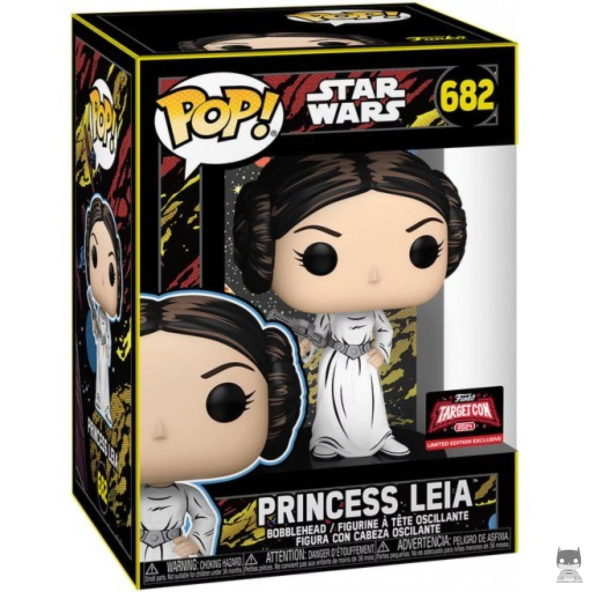 Figurine Funko POP Princesse Leia avec boîte