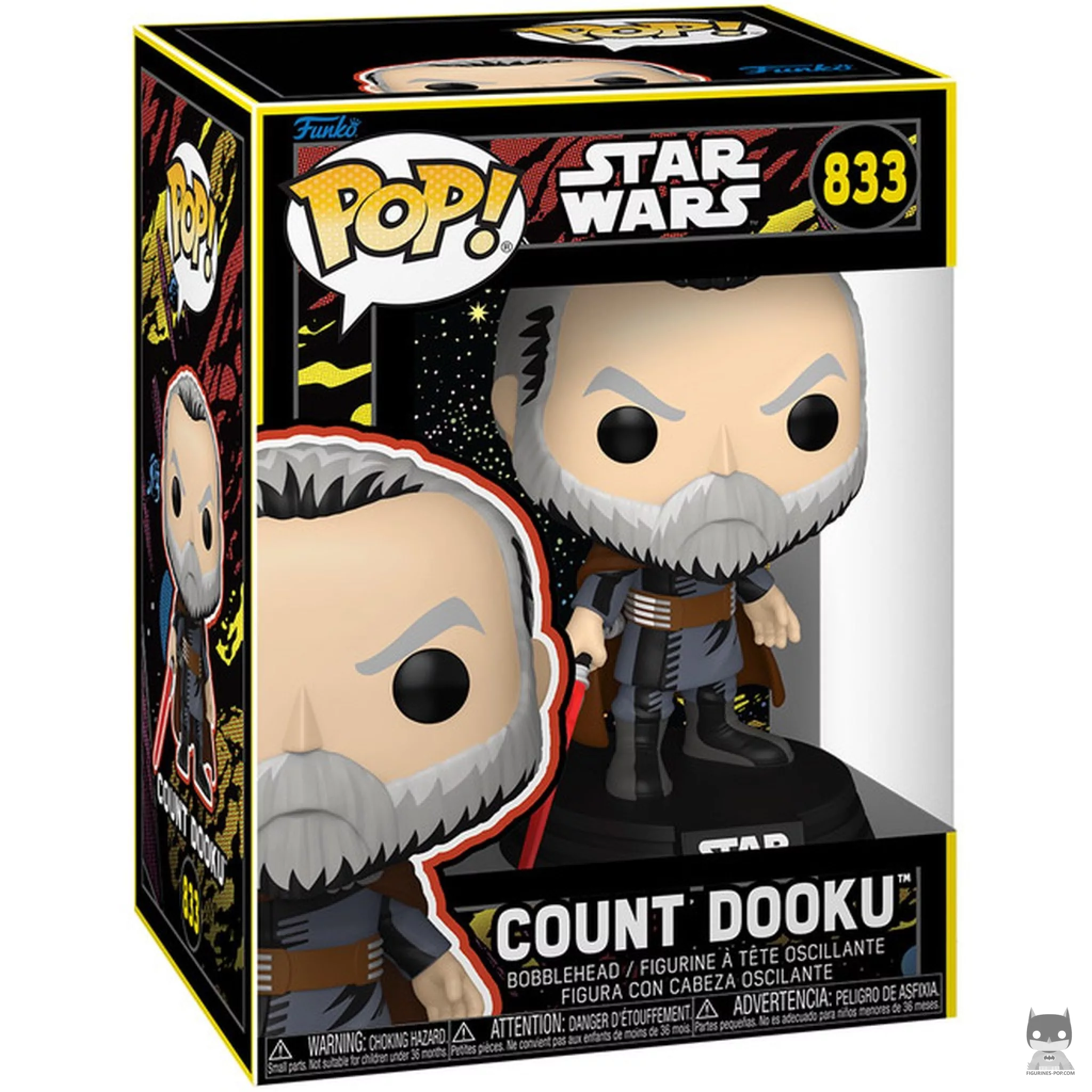 Figurine Funko POP Comte Dooku avec boîte