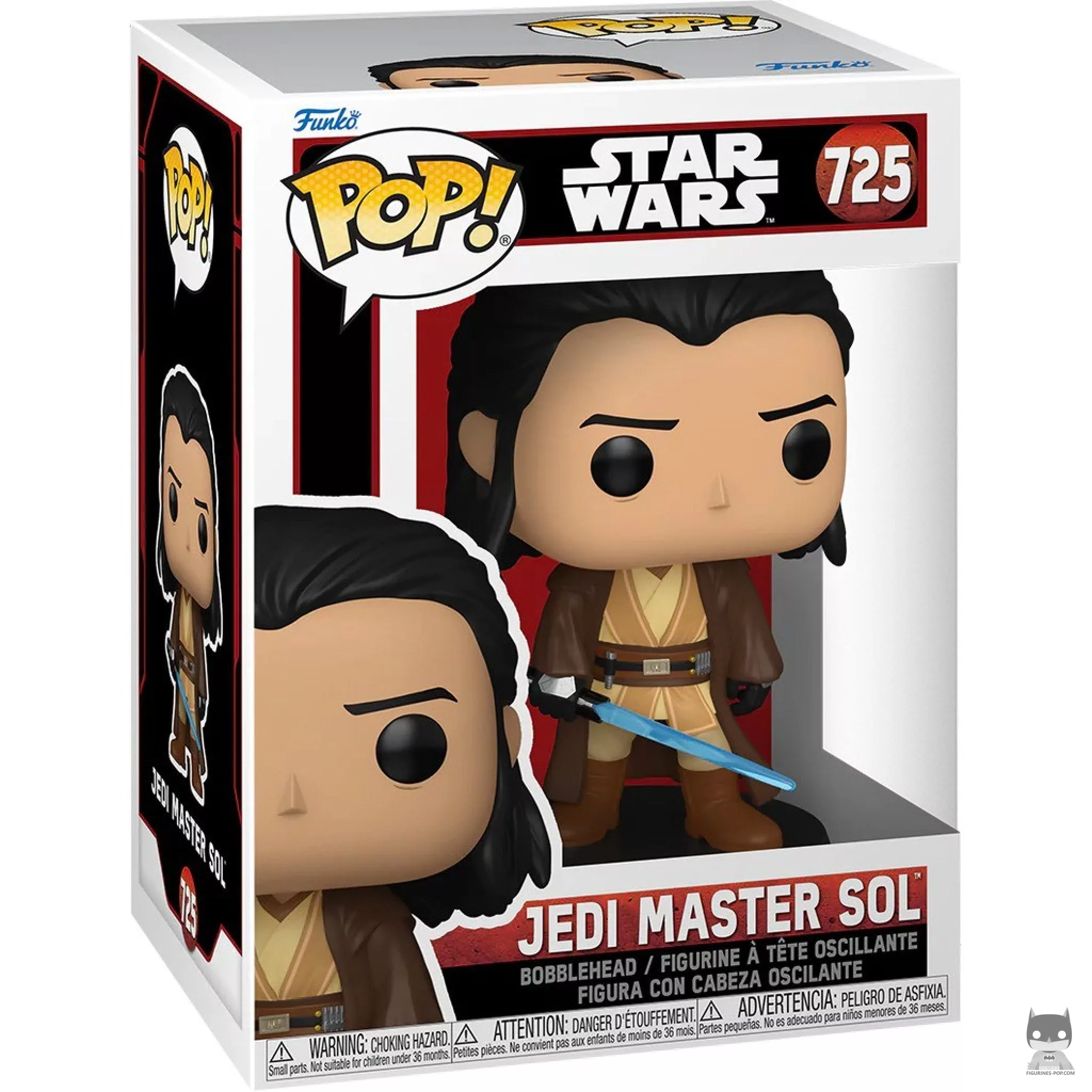 Figurine Funko POP Maître Jedi Sol avec boîte