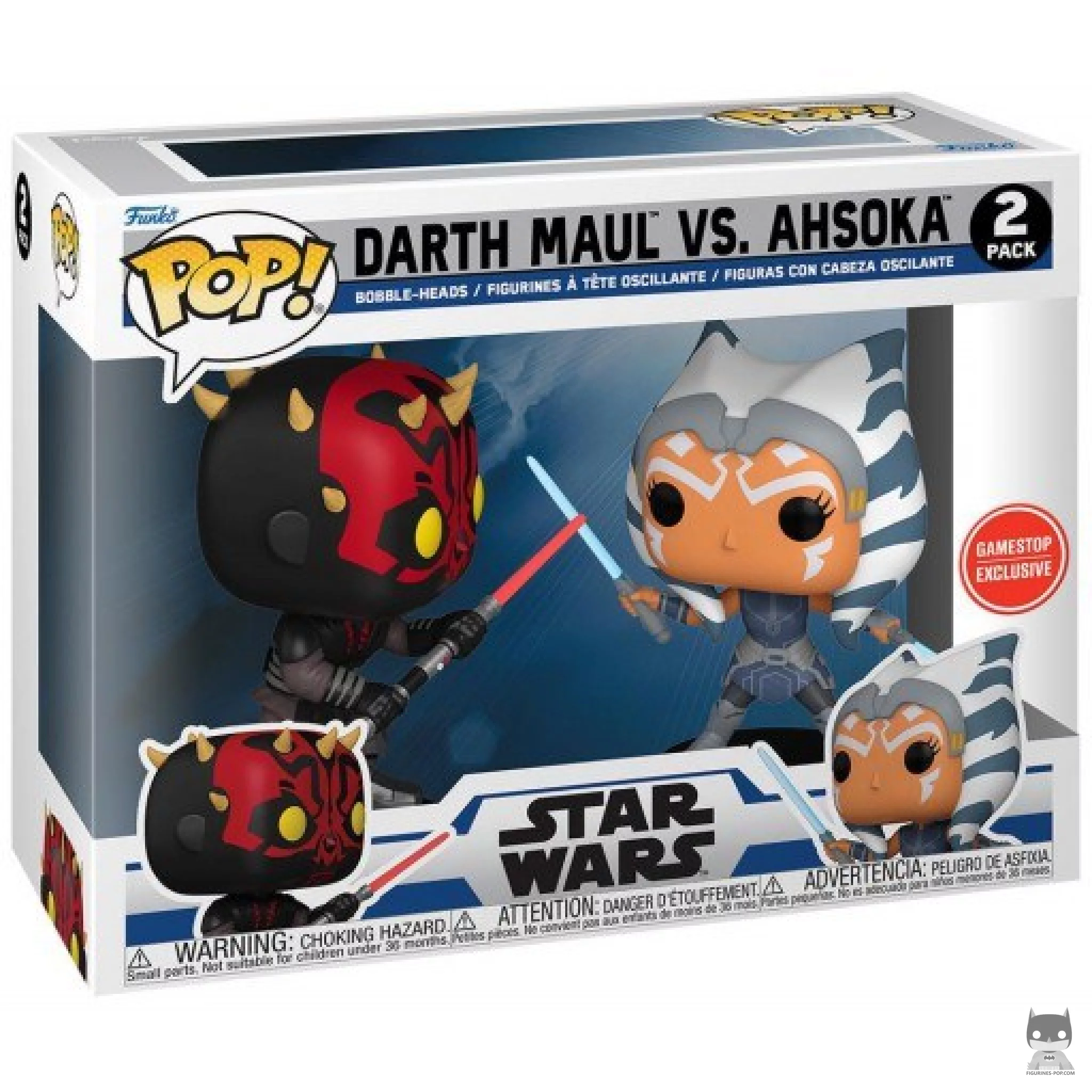 Figurine Funko POP Dark Maul vs Ahsoka avec boîte