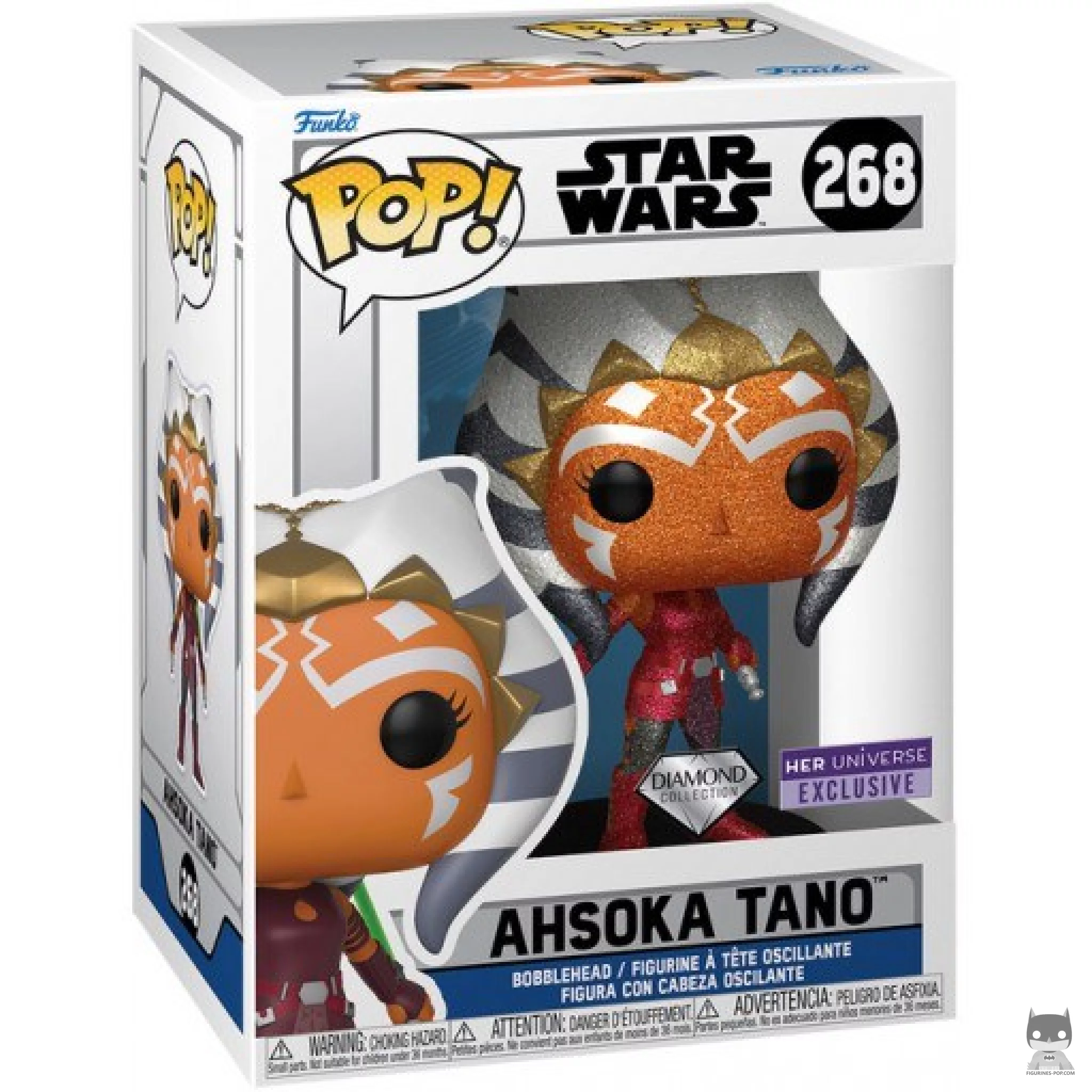 Figurine Funko POP Ahsoka Tano (Diamond Glitter) avec boîte