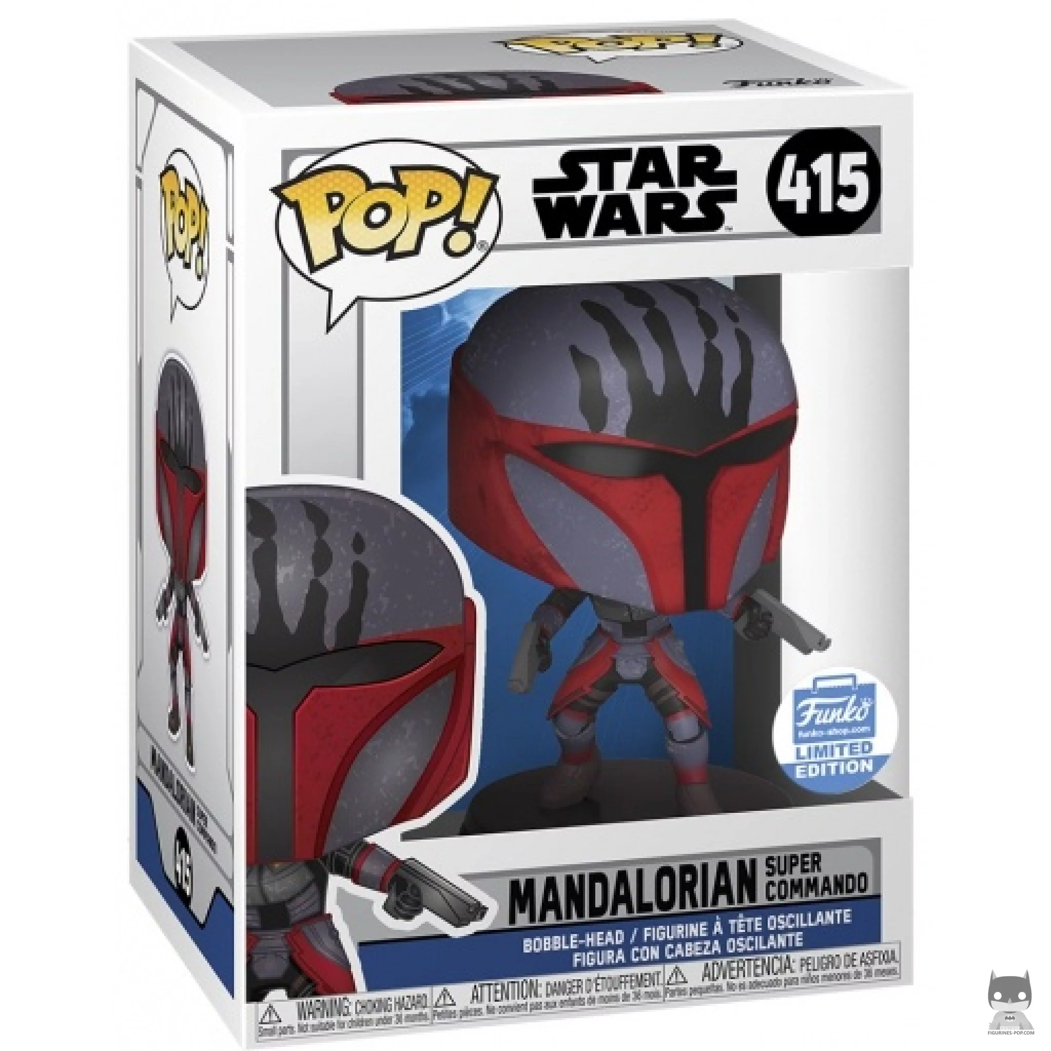 Figurine Funko POP Mandalorien Super Commando avec boîte