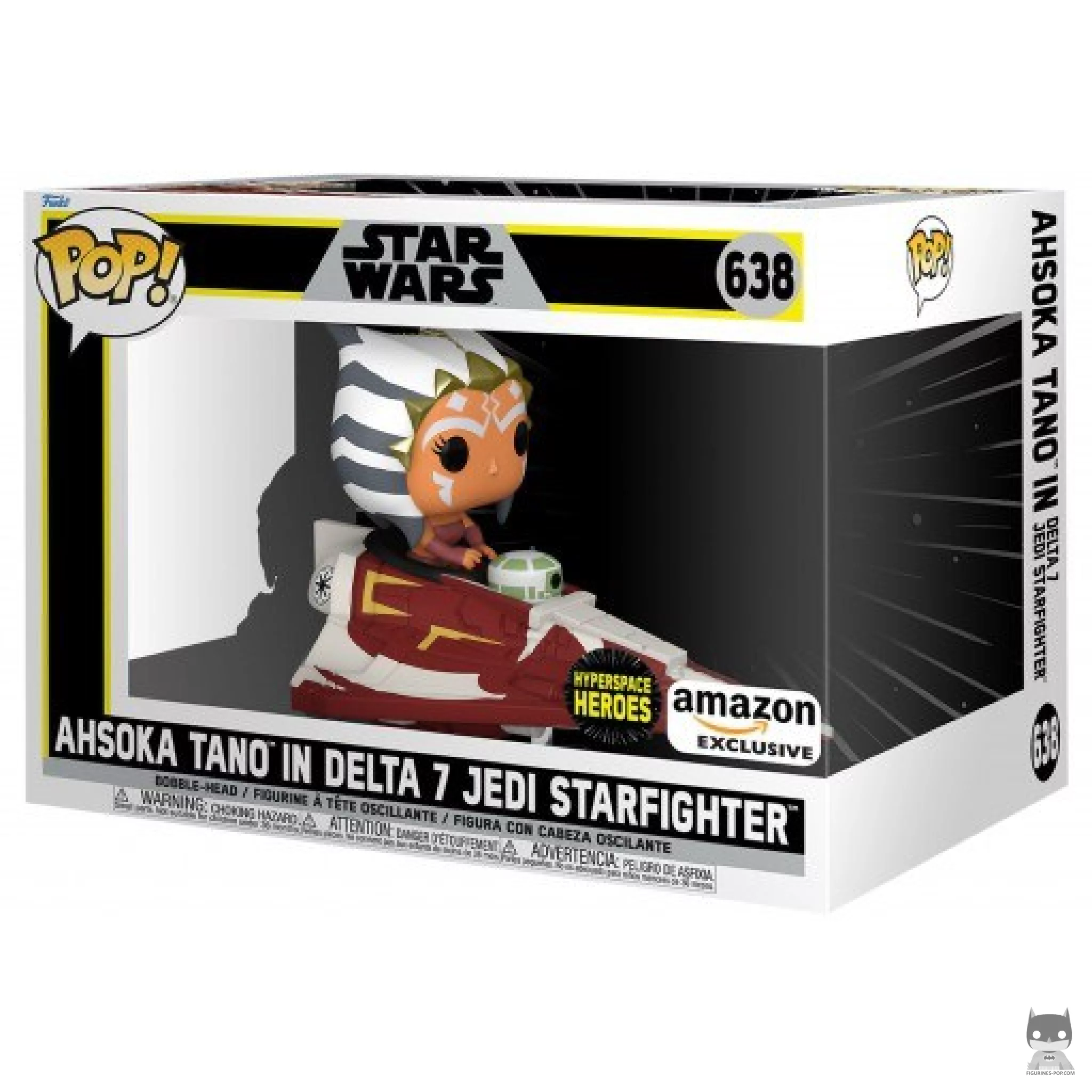Figurine Funko POP Hyperspace Heroes : Ahsoka Tano dans le Chasseur Delta-7 avec boîte