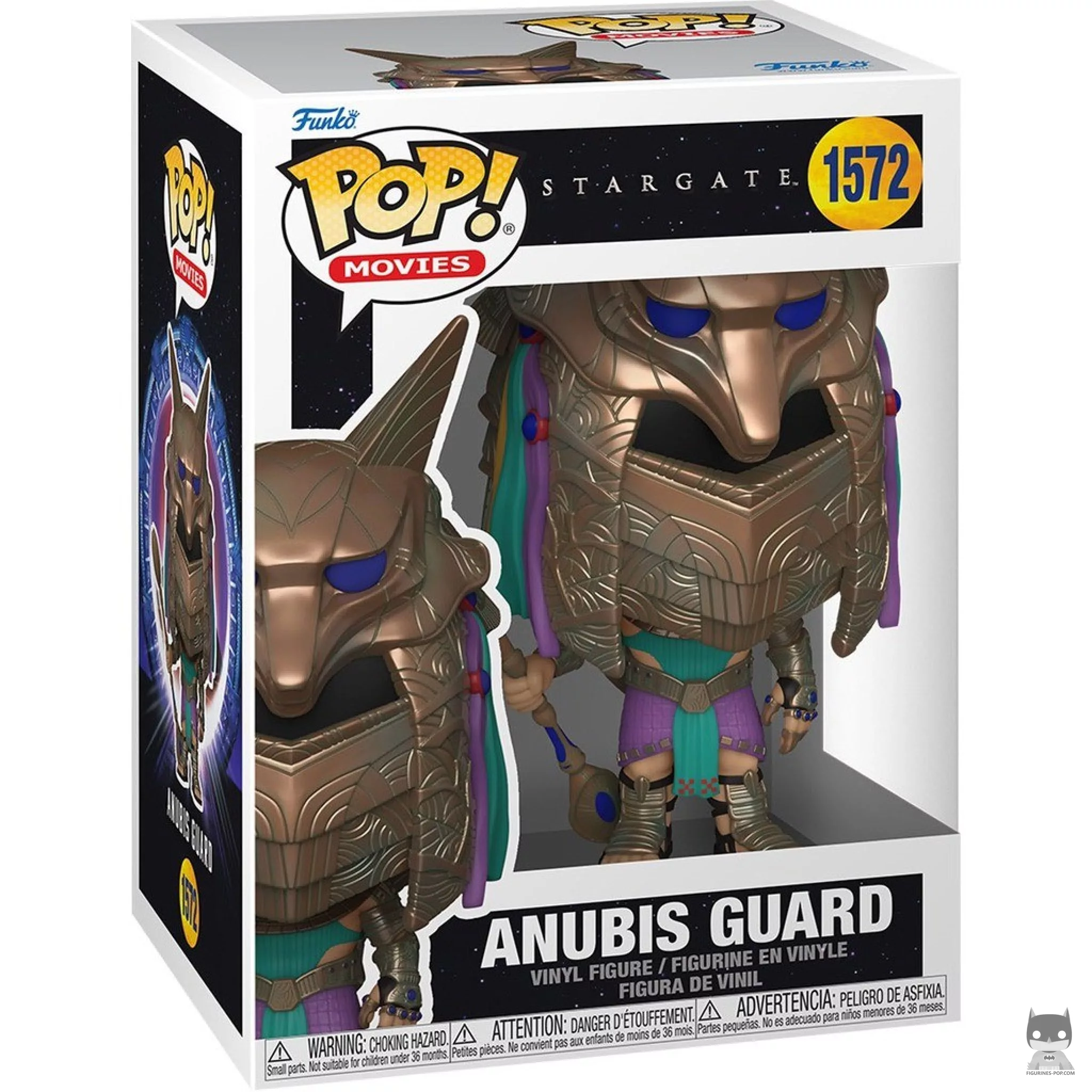 Figurine Funko POP Garde d'Anubis (Metallic) avec boîte