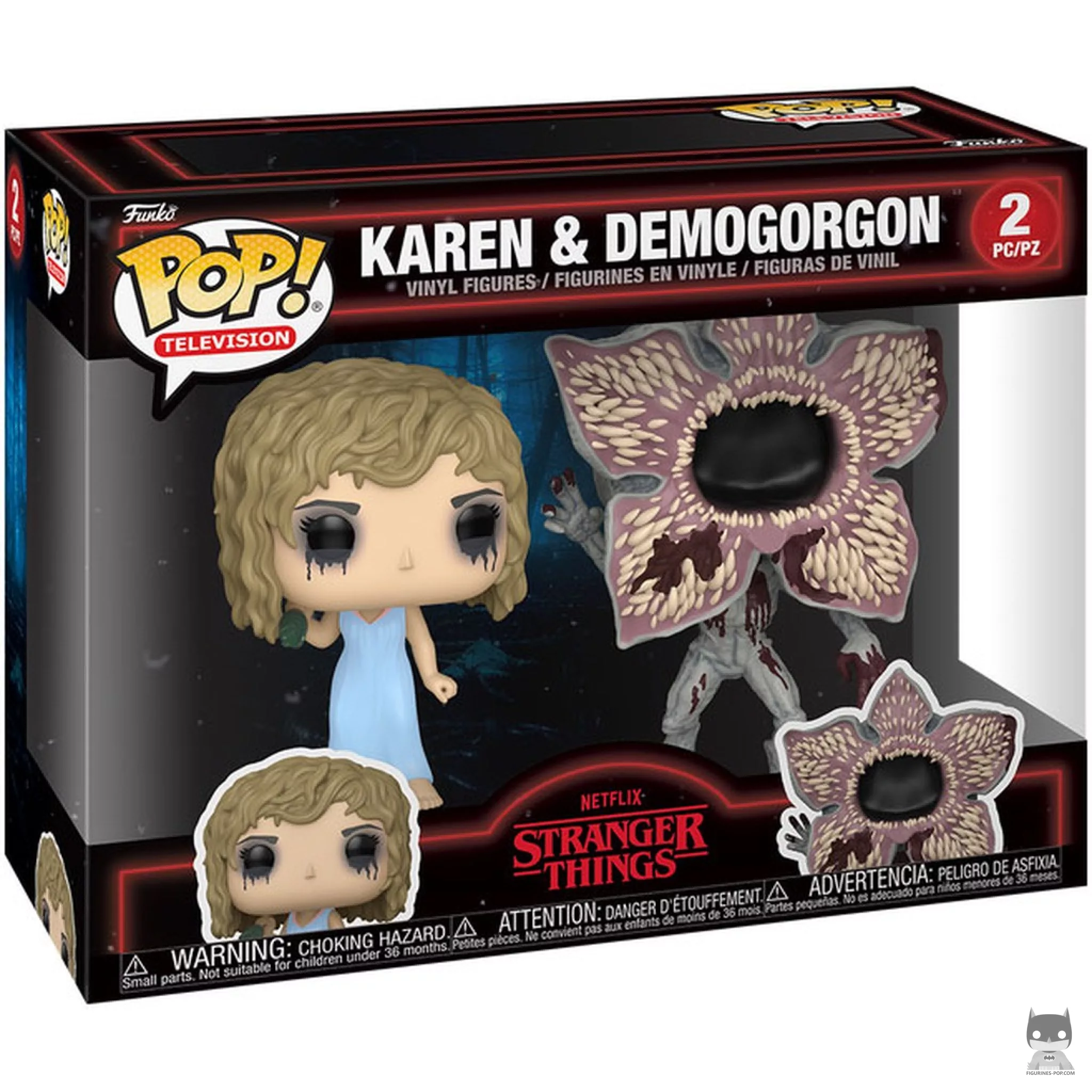 Figurine Funko POP Karen & Demogorgon avec boîte