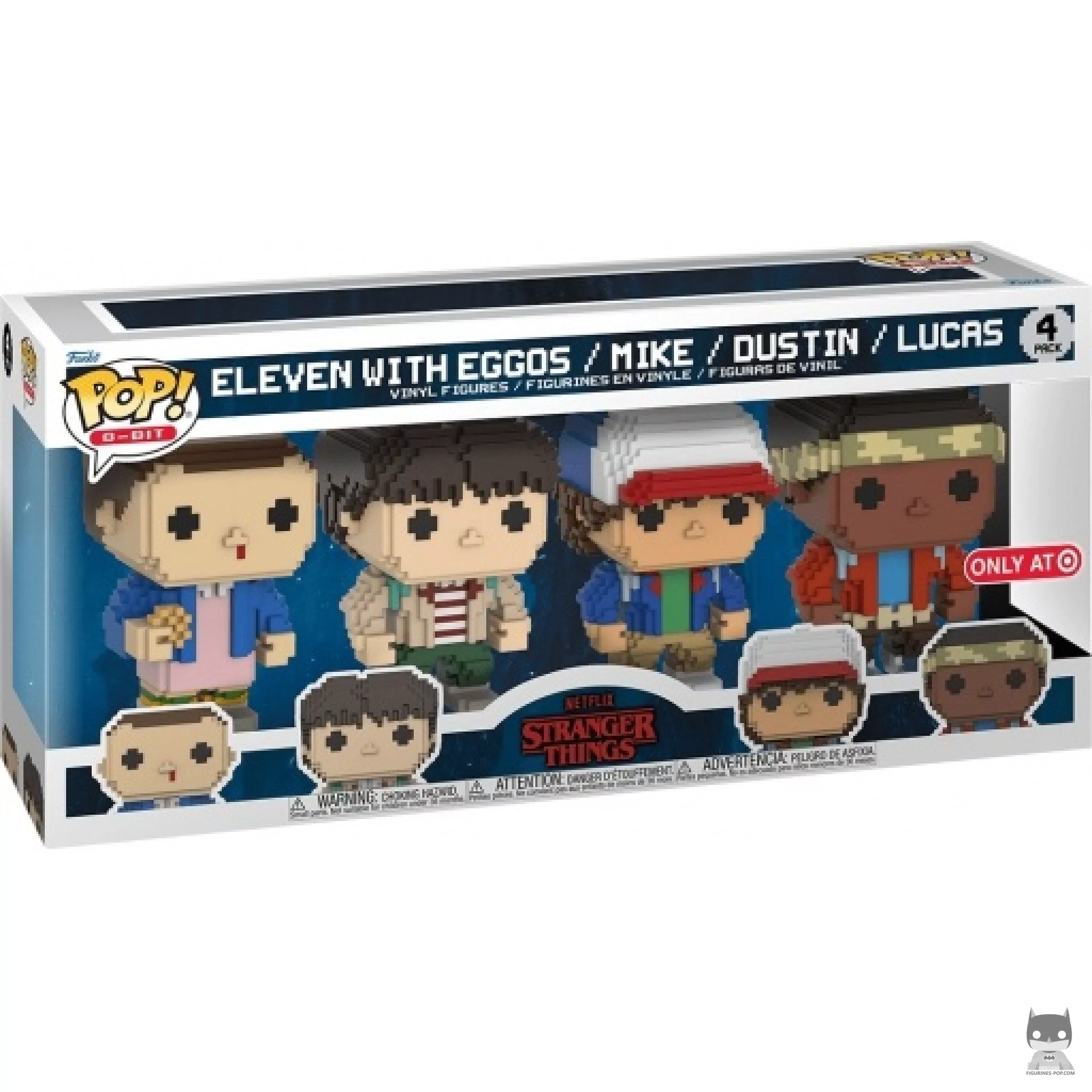 Figurine Funko POP Onze avec Eggos, Mike, Dustin & Lucas avec boîte