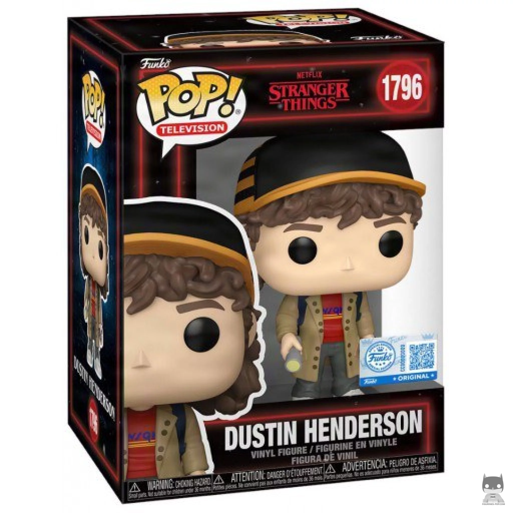 Figurine Funko POP Dustin Henderson avec boîte