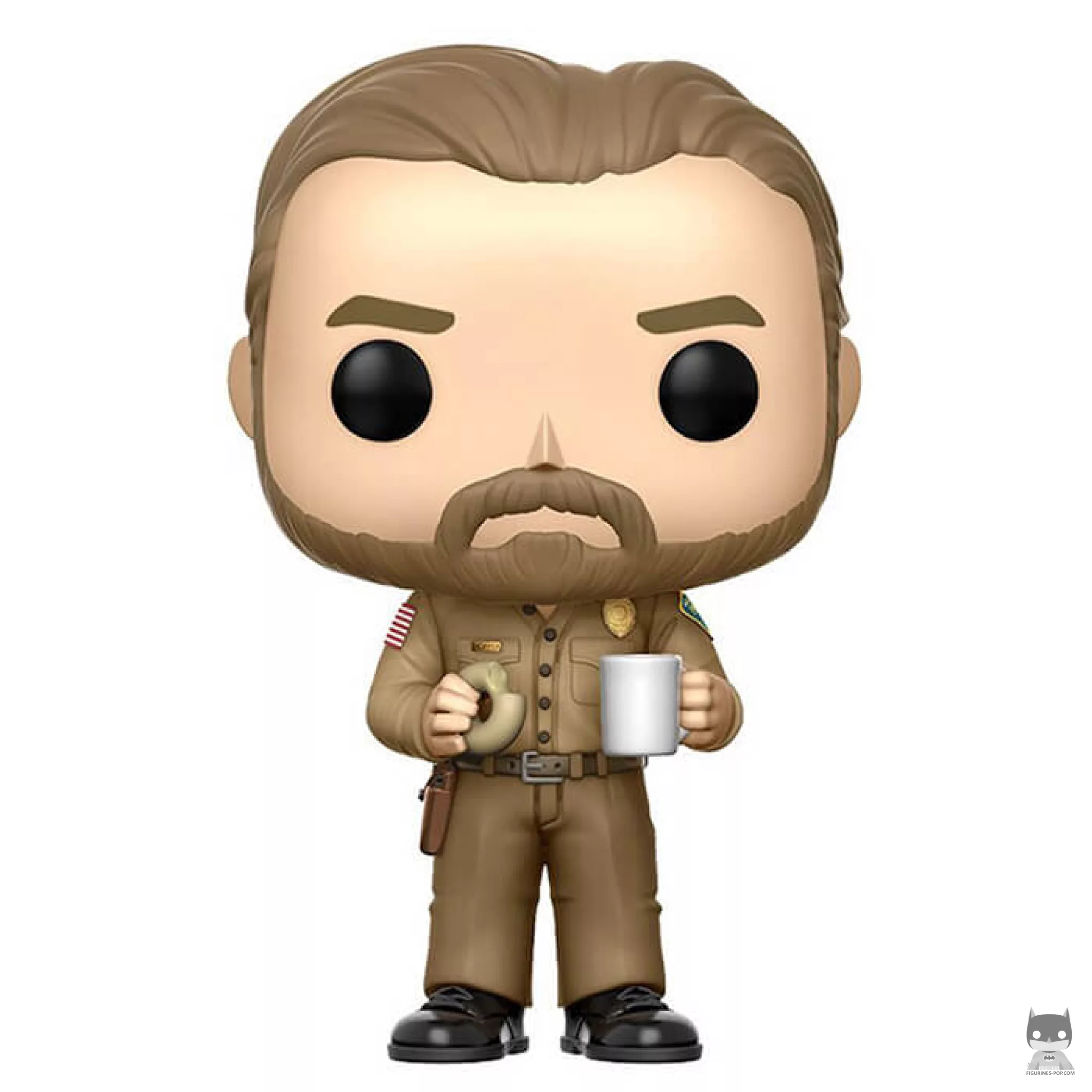 Figurine Funko POP Jim Hopper avec un donut (Chase) (Stranger Things)