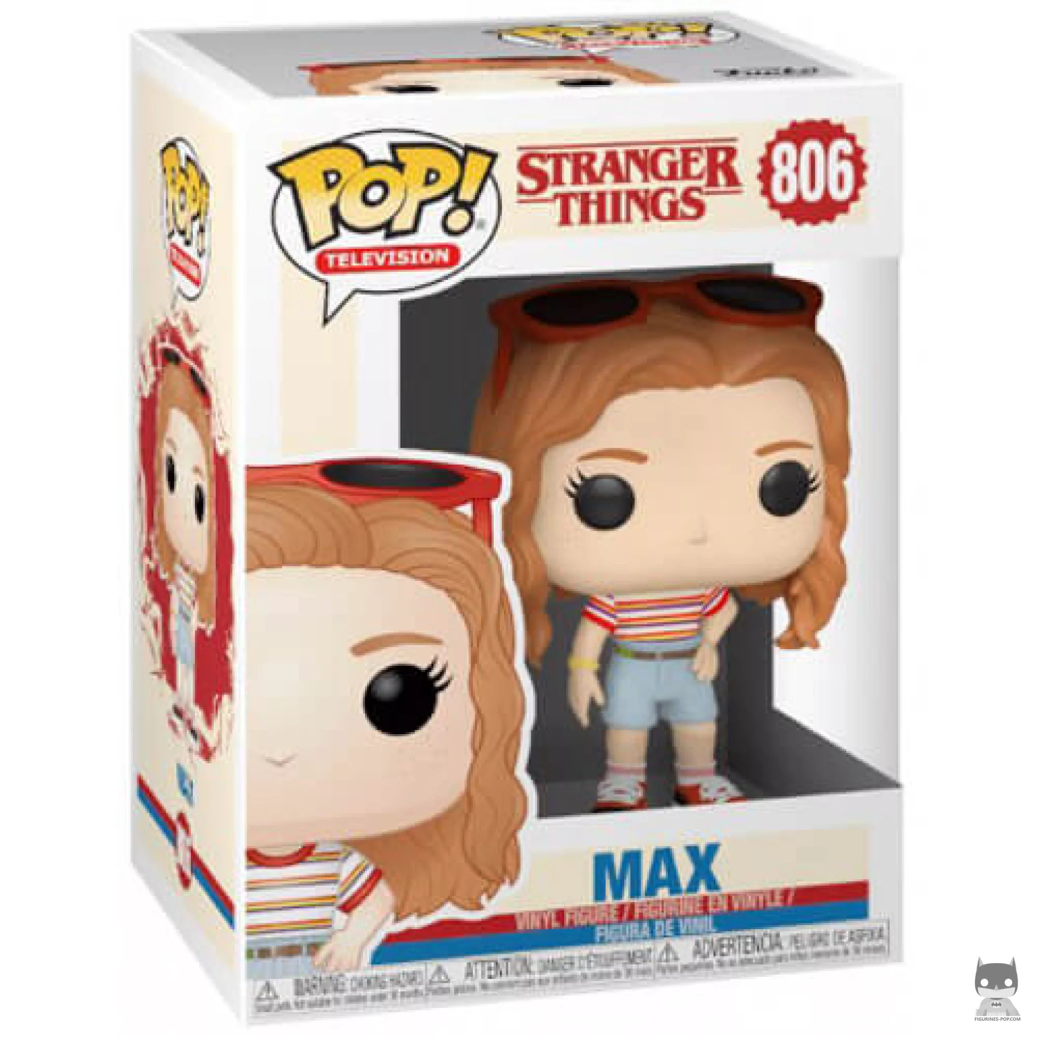 Figurine Funko POP Max en tenue de shopping avec boîte