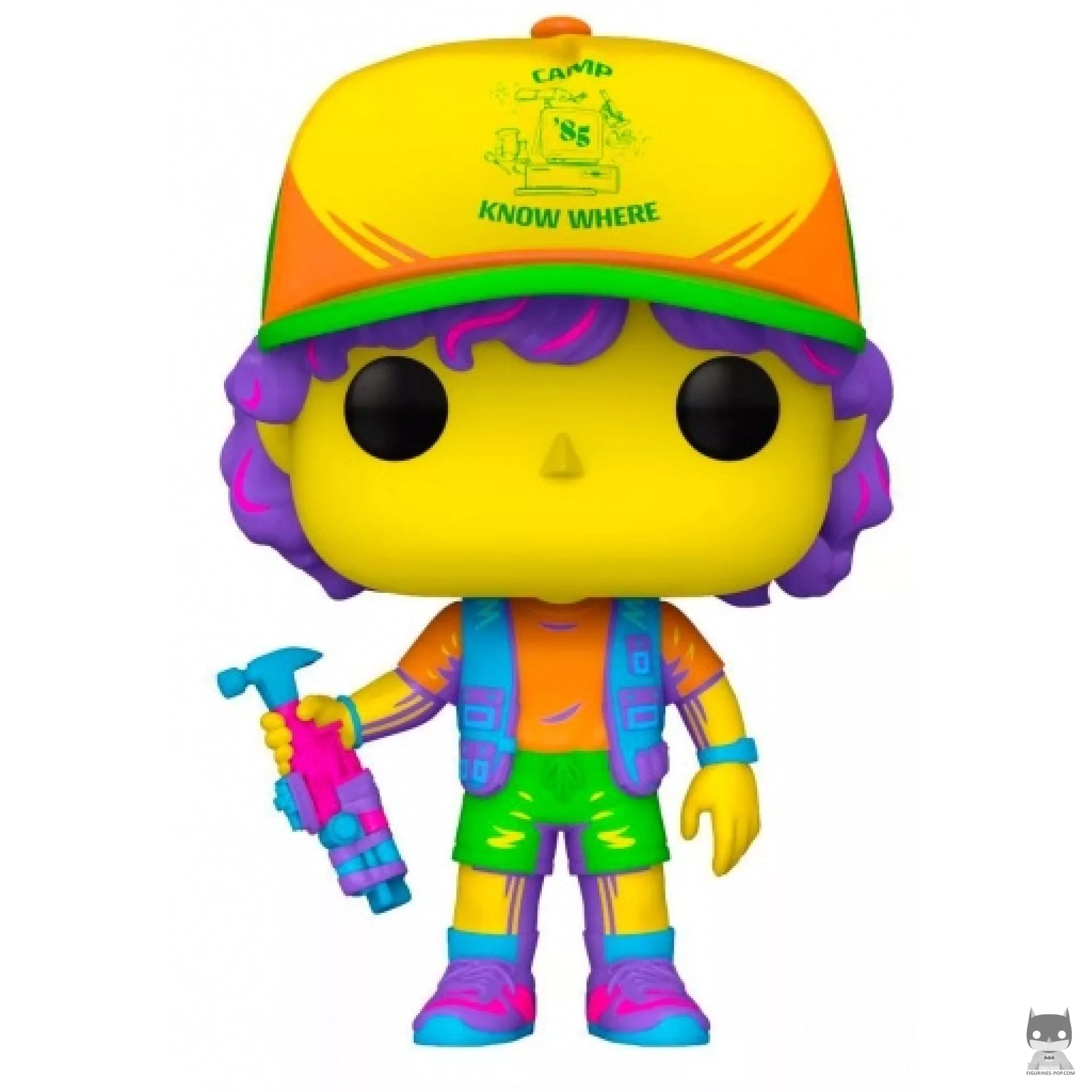 Figurine Funko POP Dustin avec gilet (Blacklight) (Stranger Things)