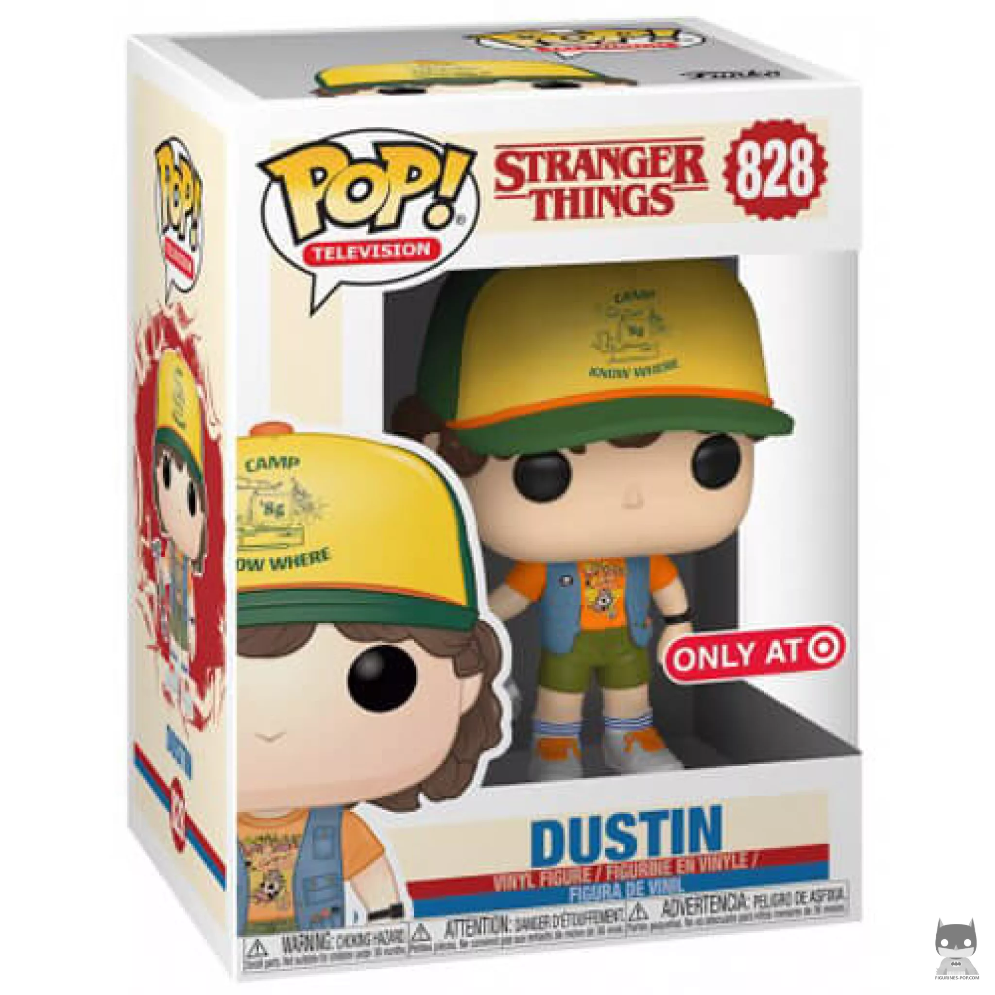 Figurine Funko POP Dustin avec gilet avec boîte