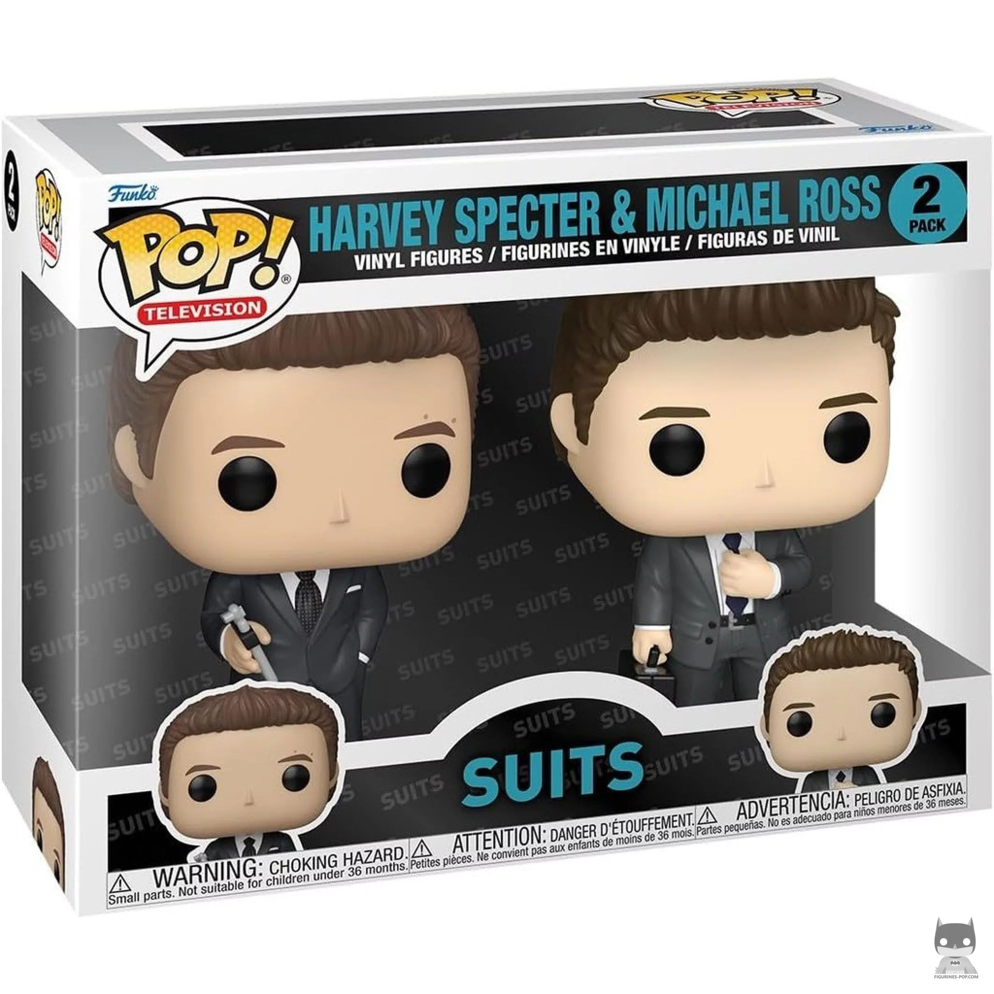 Figurine Funko POP Harvey Specter & Michael Ross (Multipack) avec boîte