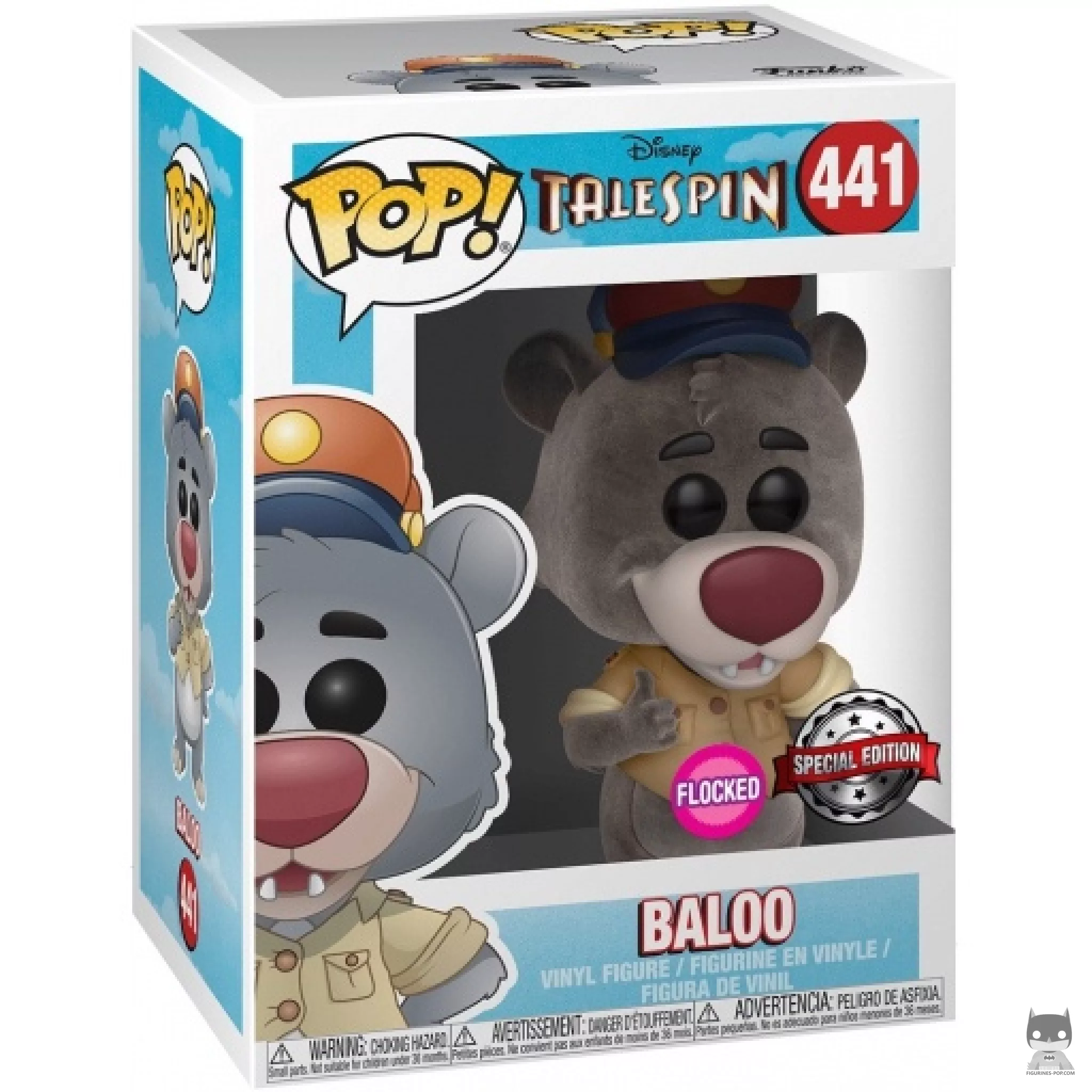 Figurine Funko POP L'Ours Baloo (Flocked) avec boîte