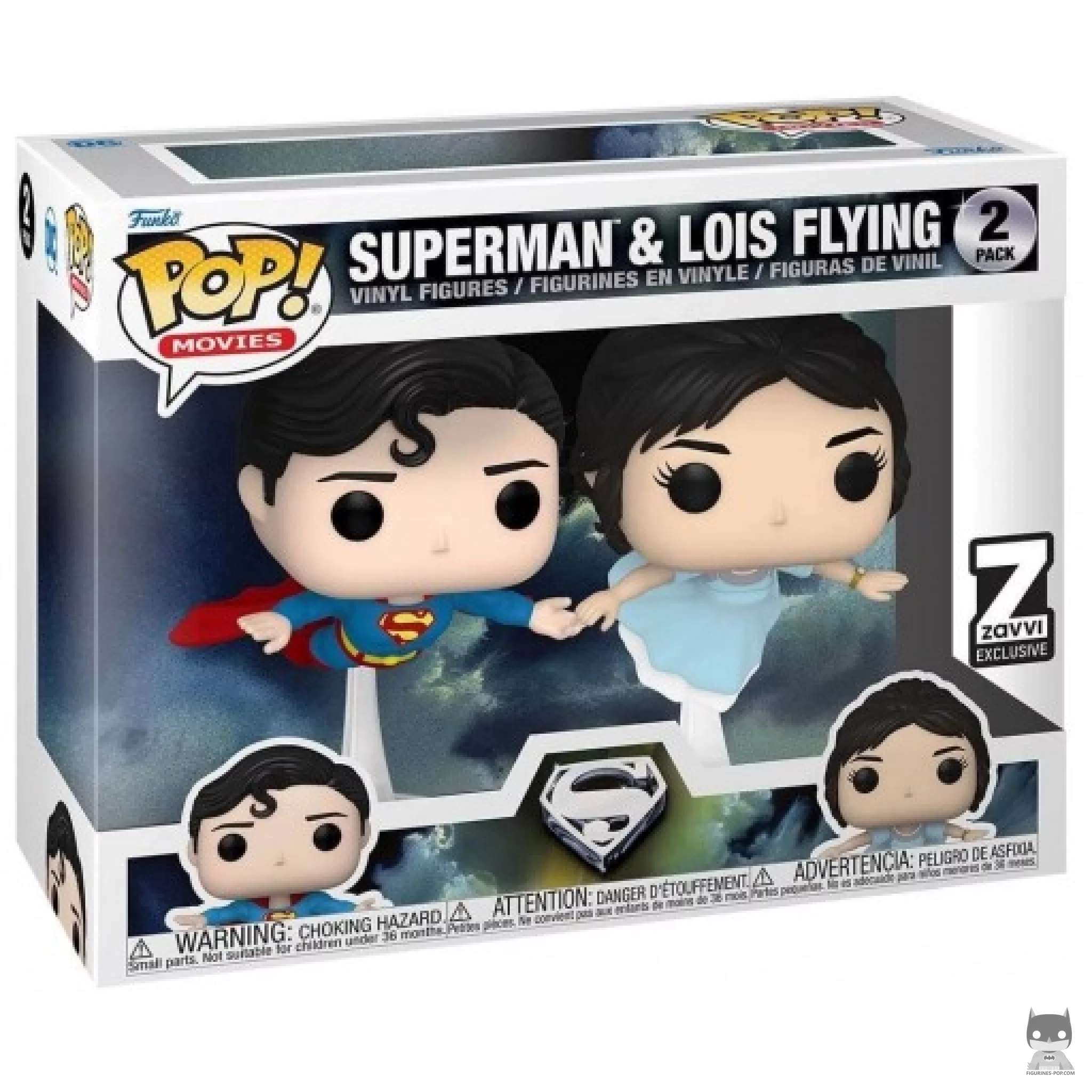 Figurine Funko POP Superman & Lois qui volent avec boîte